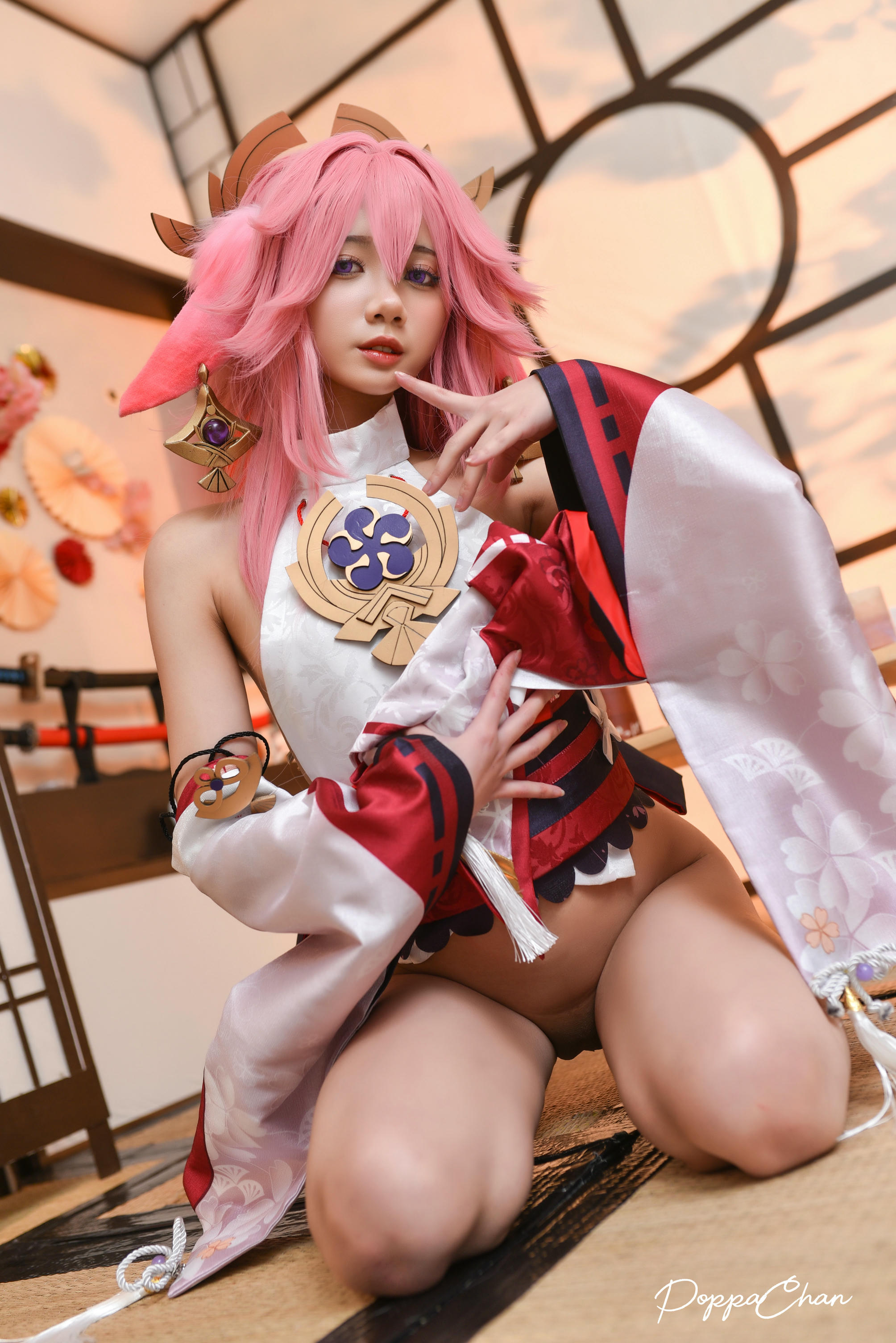 越南coser-PoppaChan NO.027 Yae Miko Genshin Impact [56P+15V／619MB]_第1集