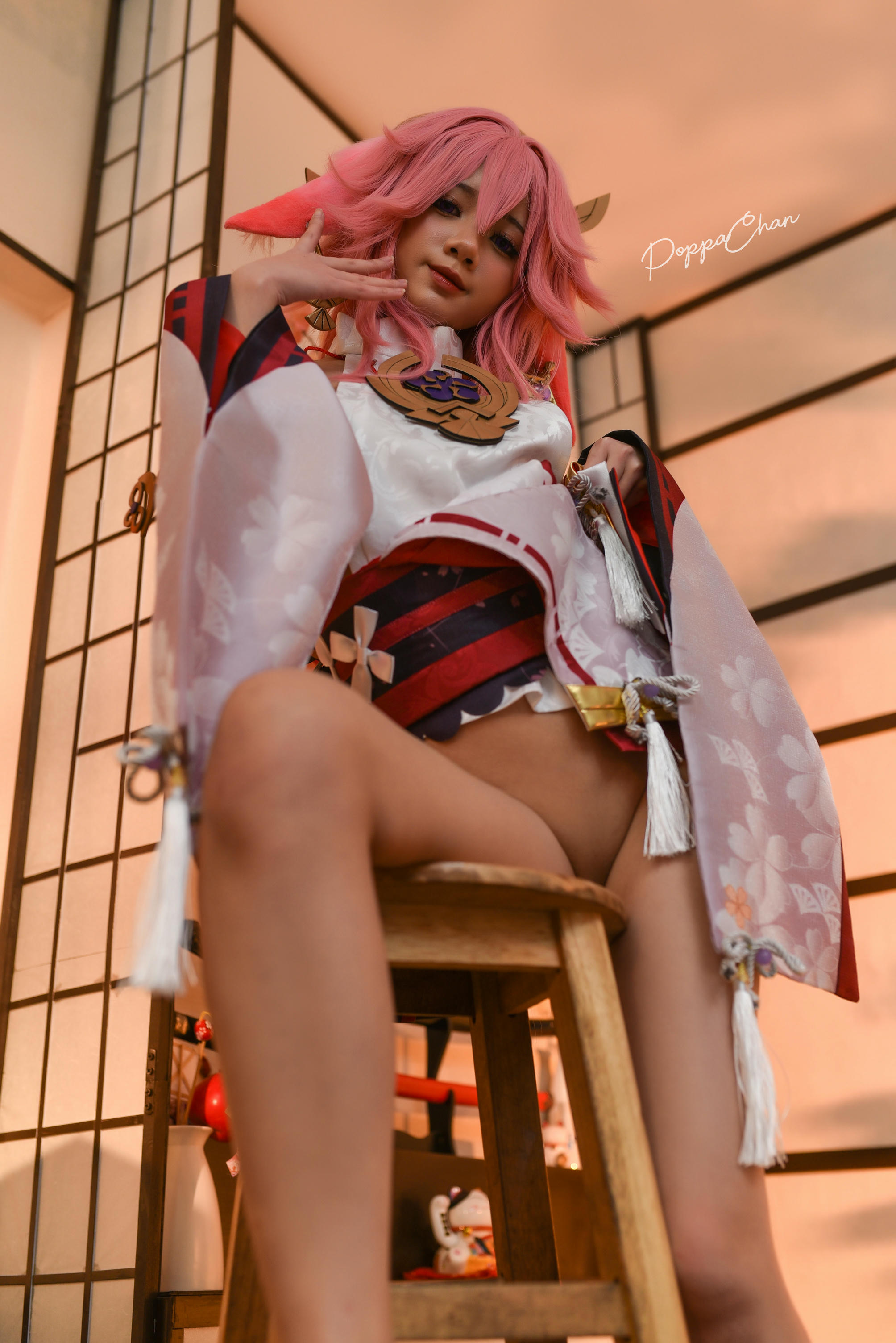 越南coser-PoppaChan NO.027 Yae Miko Genshin Impact [56P+15V／619MB]_第1集
