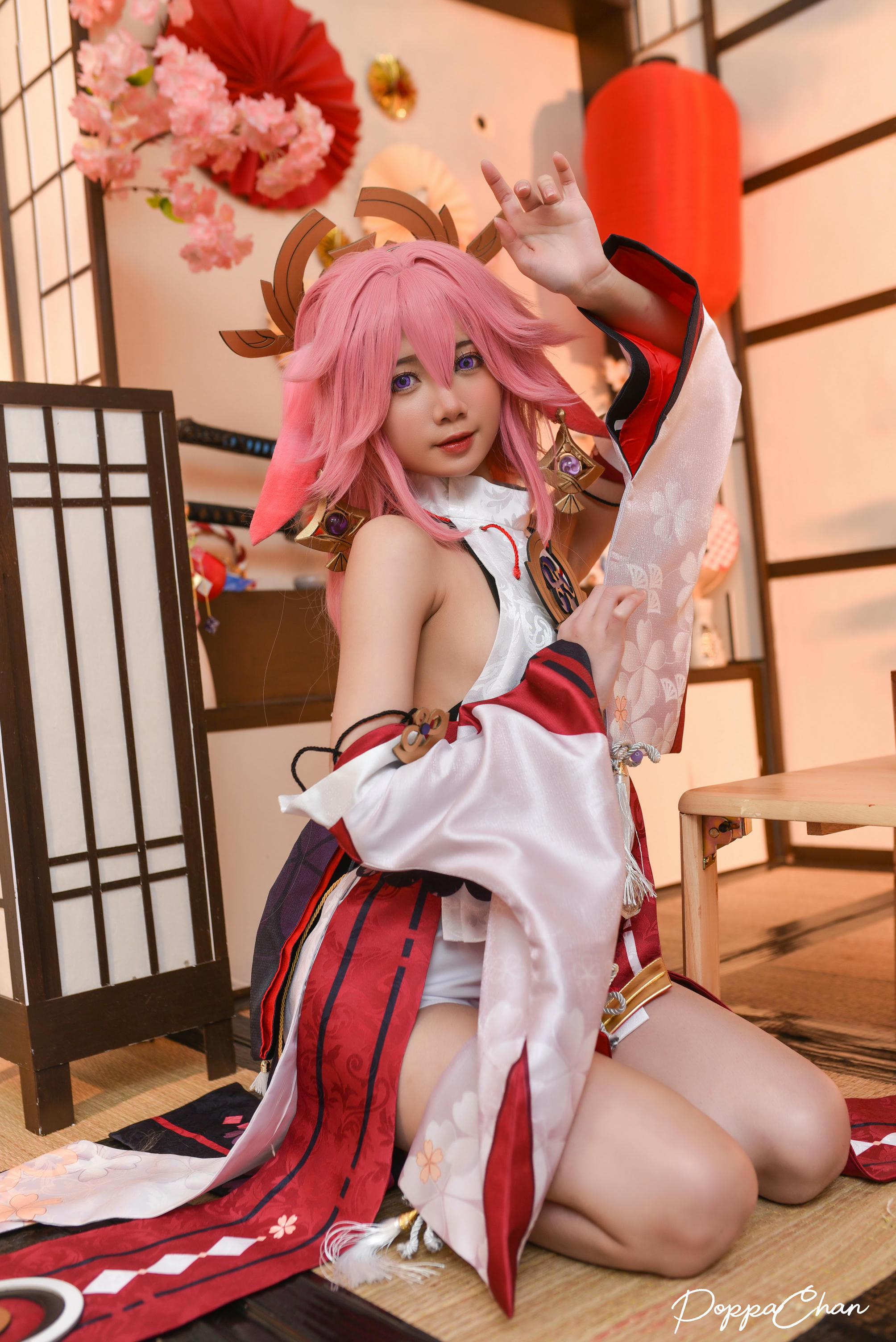 越南coser-PoppaChan NO.027 Yae Miko Genshin Impact [56P+15V／619MB]_第1集