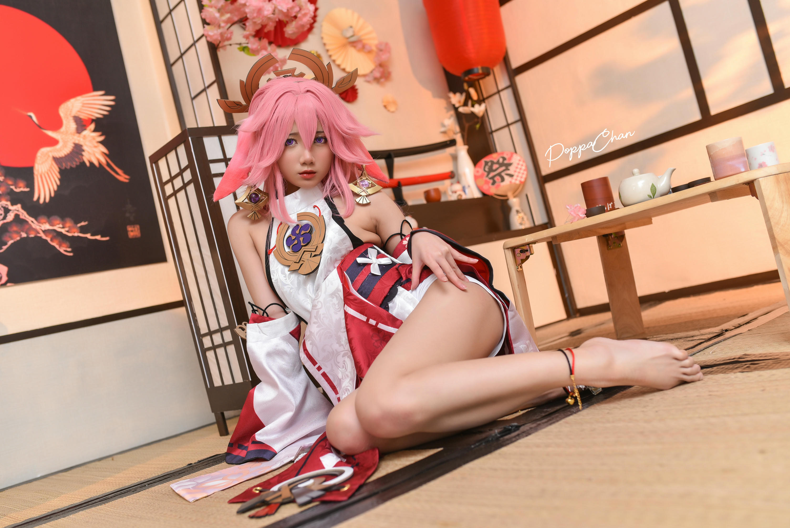 越南coser-PoppaChan NO.027 Yae Miko Genshin Impact [56P+15V／619MB]_第1集