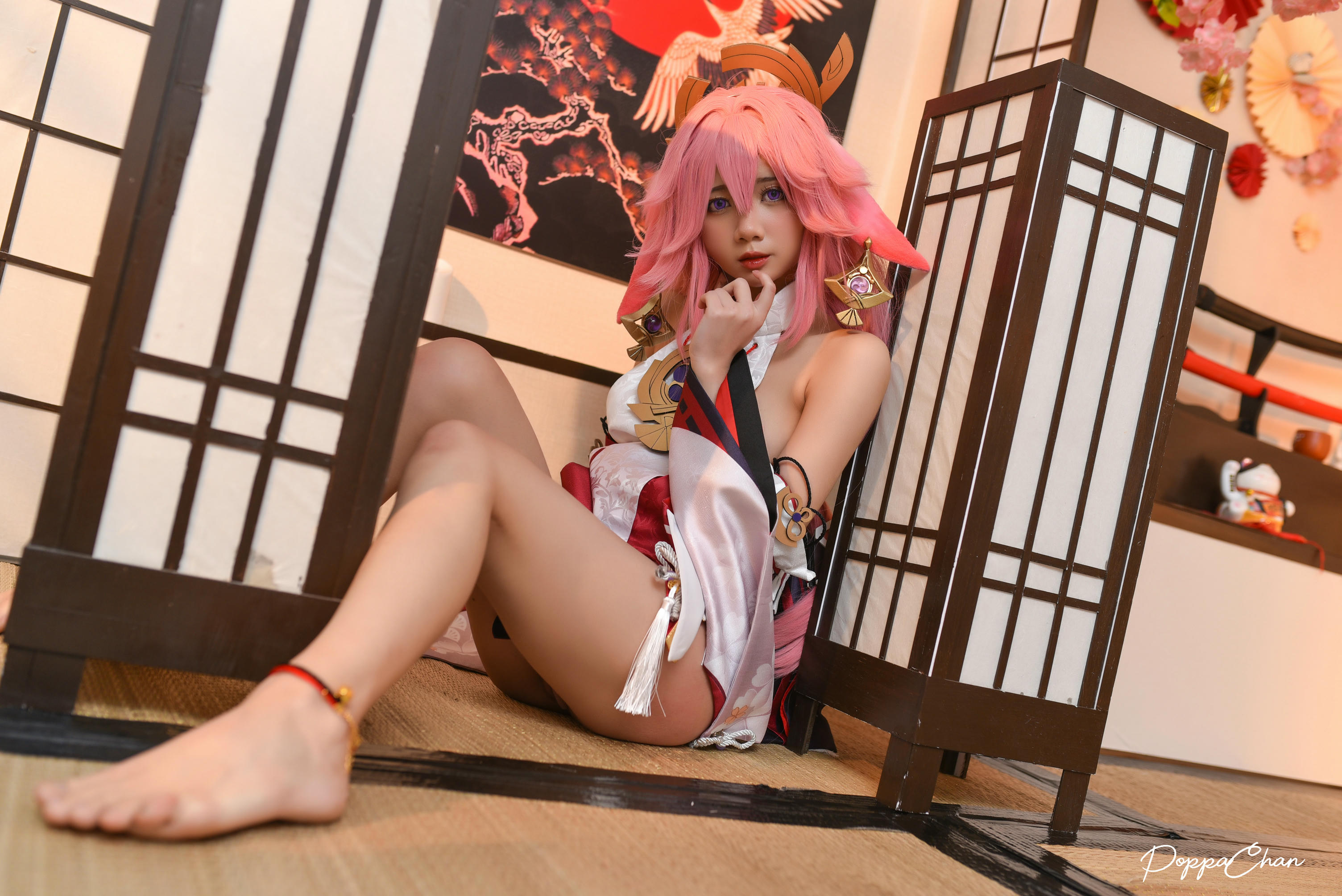 越南coser-PoppaChan NO.027 Yae Miko Genshin Impact [56P+15V／619MB]_第1集