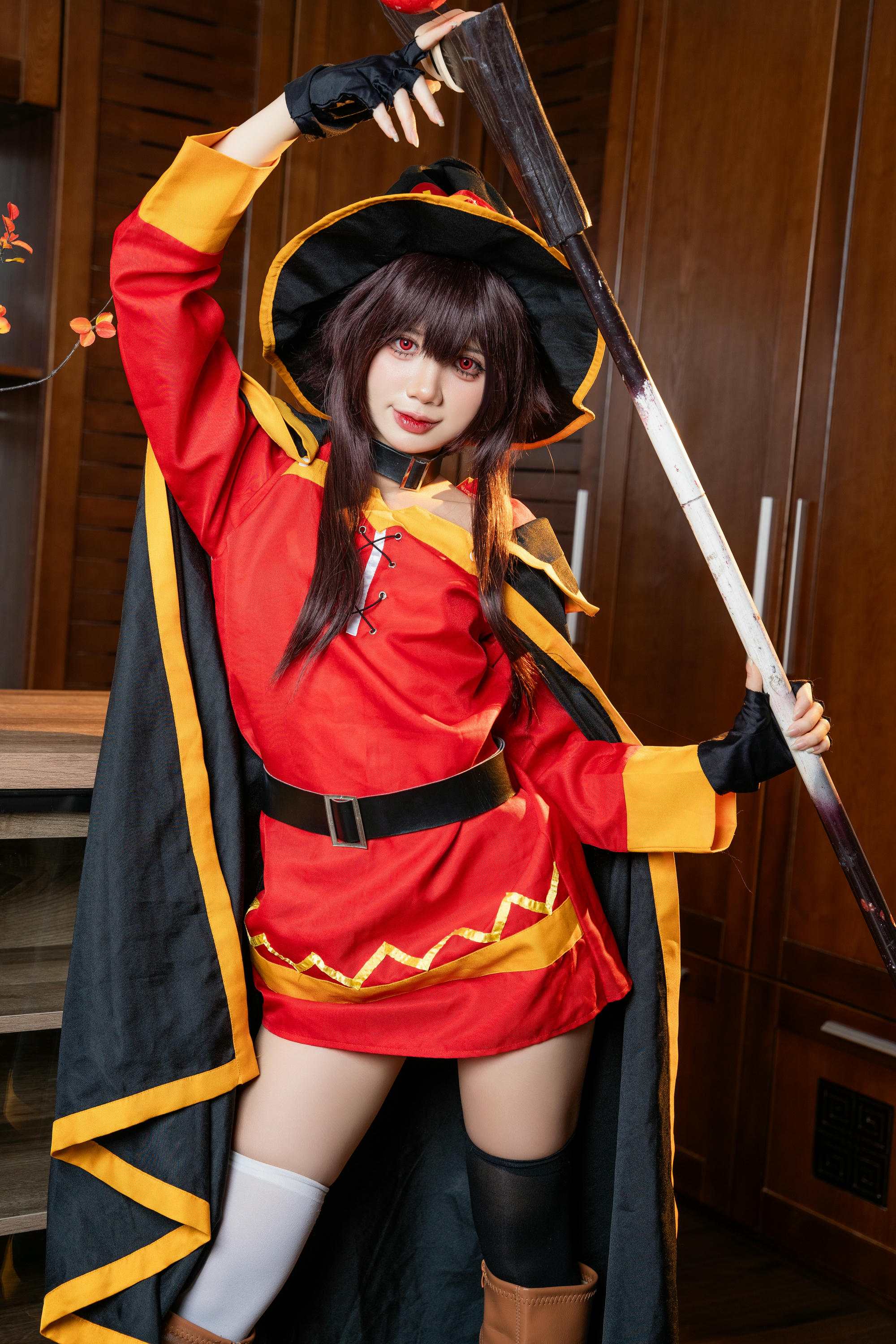 越南coser-PoppaChan NO.033 Konosuba Megumin [128P12V-1.01GB]_第1集