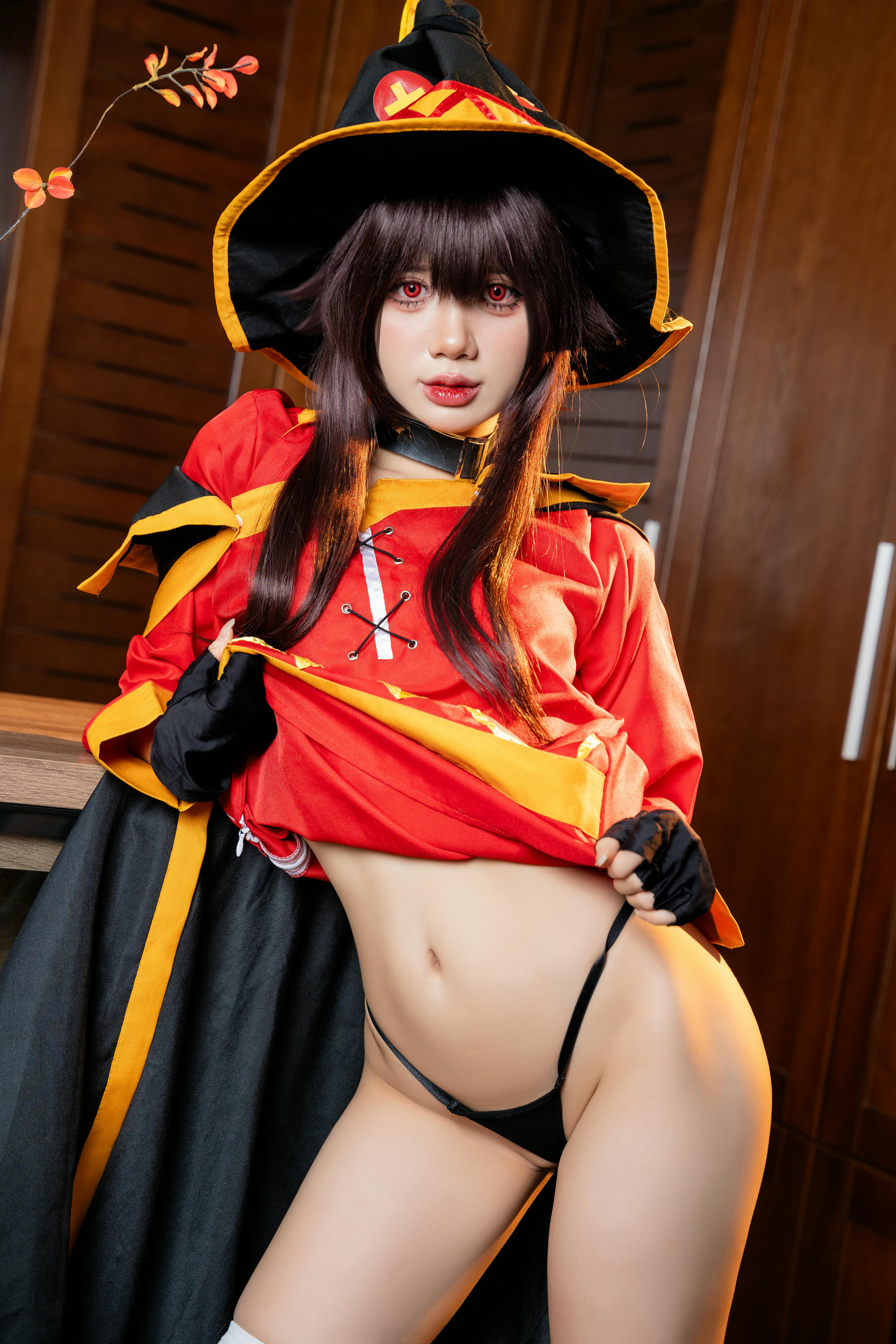 越南coser-PoppaChan NO.033 Konosuba Megumin [128P12V-1.01GB]_第1集