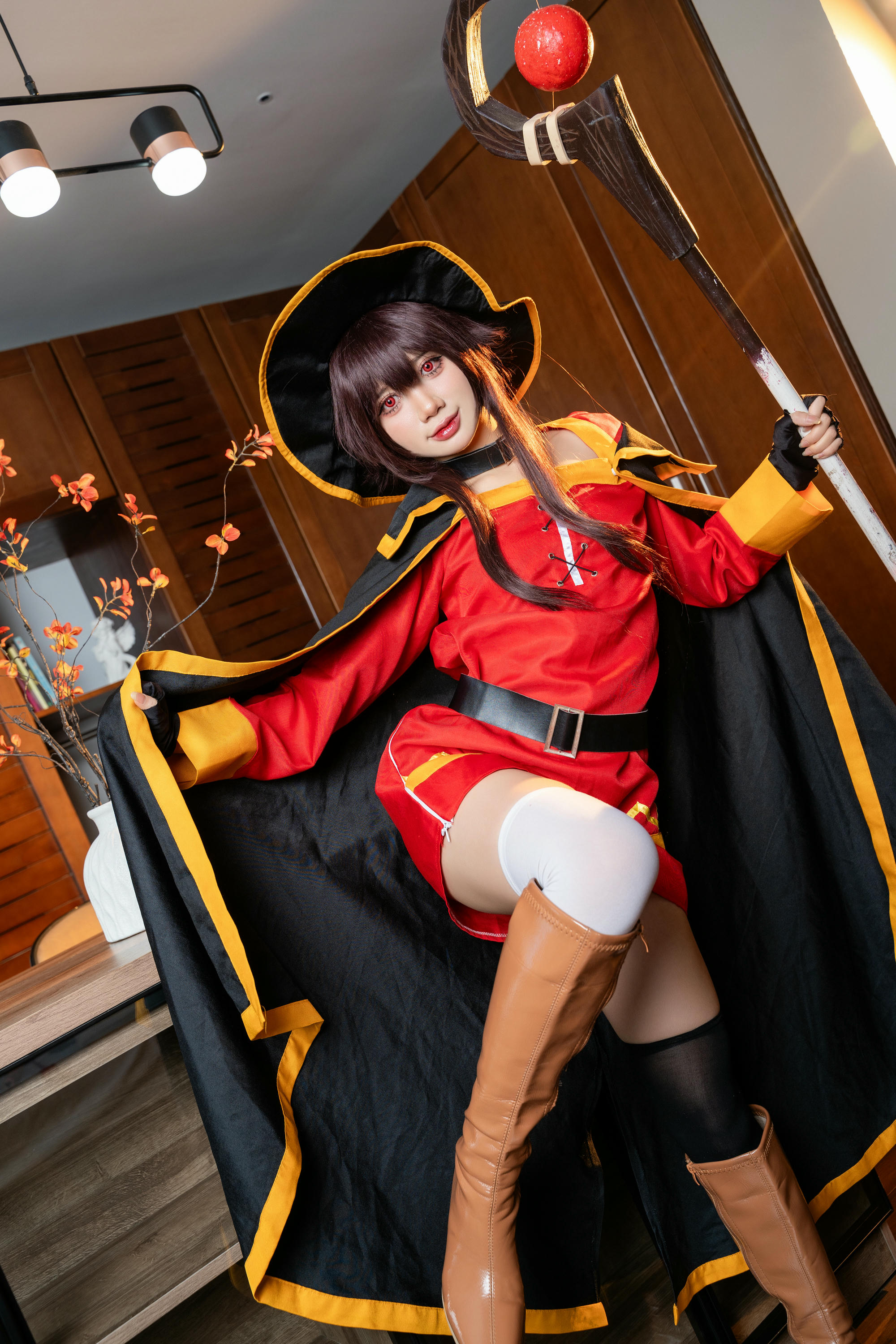 越南coser-PoppaChan NO.033 Konosuba Megumin [128P12V-1.01GB]_第1集