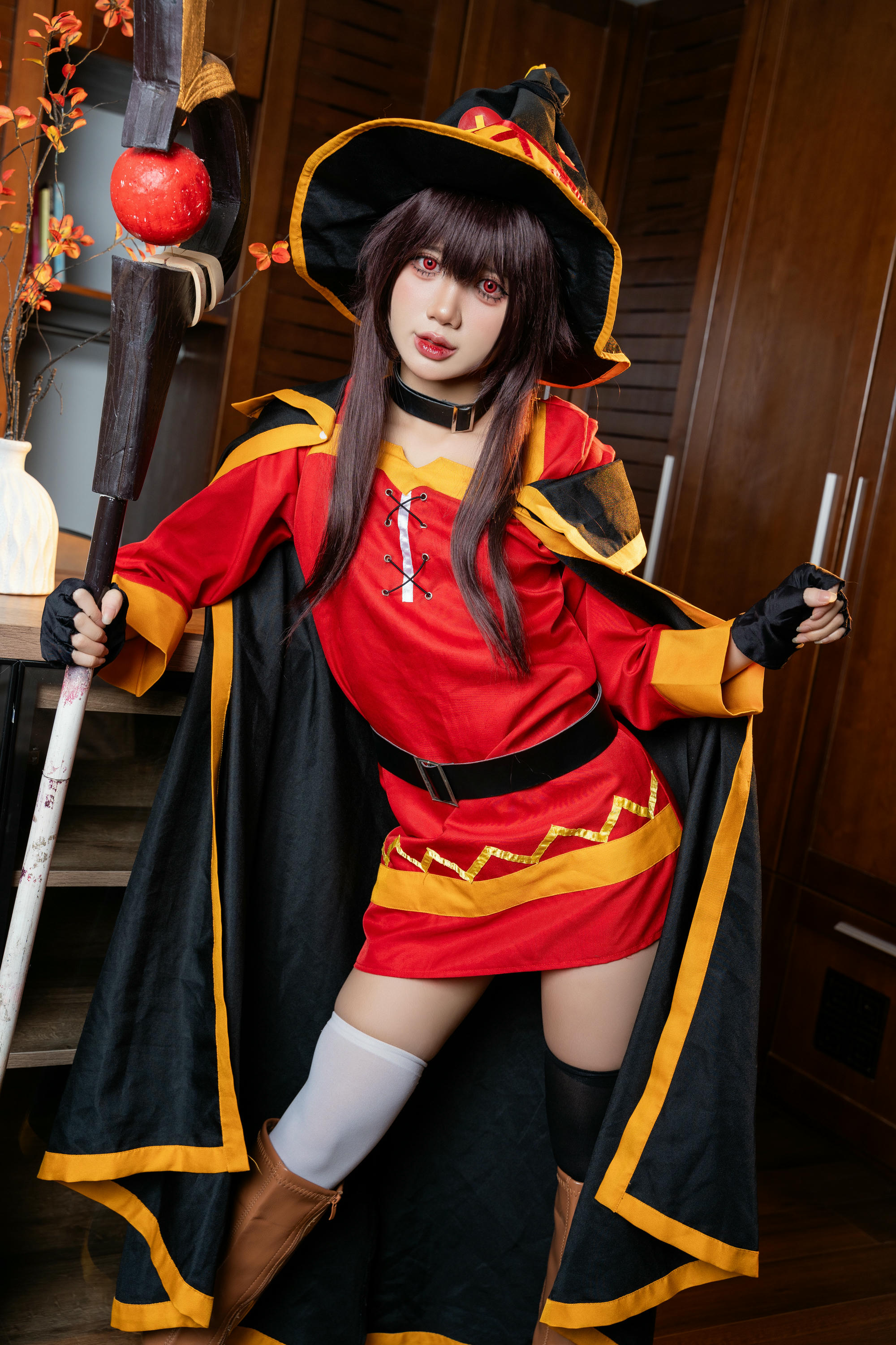 越南coser-PoppaChan NO.033 Konosuba Megumin [128P12V-1.01GB]_第1集