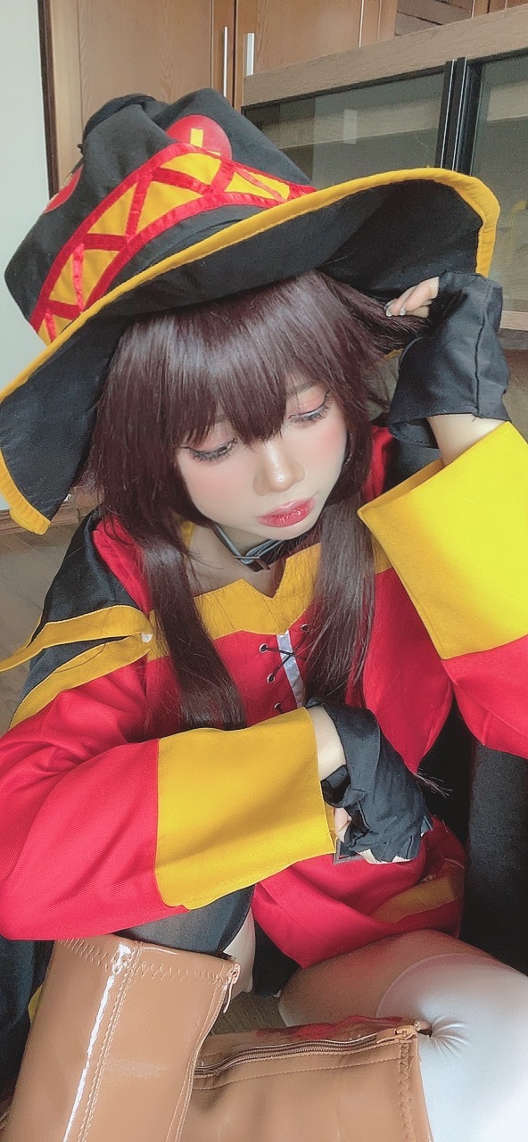 越南coser-PoppaChan NO.033 Konosuba Megumin [128P12V-1.01GB]-Selfies_第1集