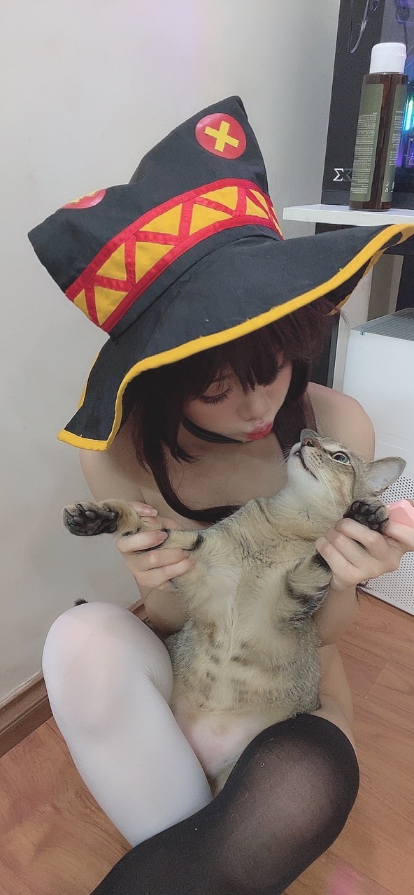 越南coser-PoppaChan NO.033 Konosuba Megumin [128P12V-1.01GB]-Selfies_第4集