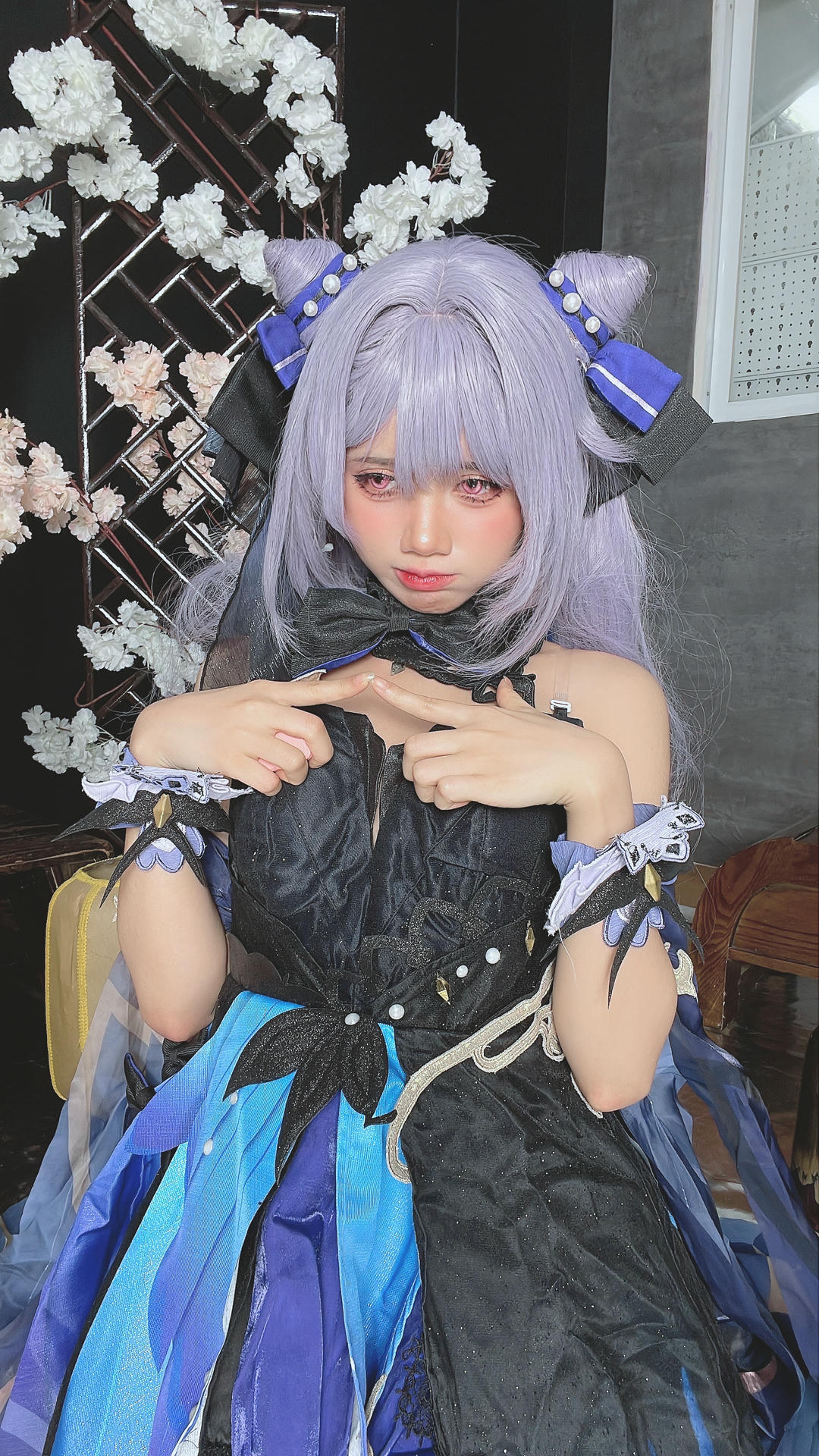 越南coser-PoppaChan NO.034 8月 Keqing [120P10V 1.08GB]-Selfies_第1集