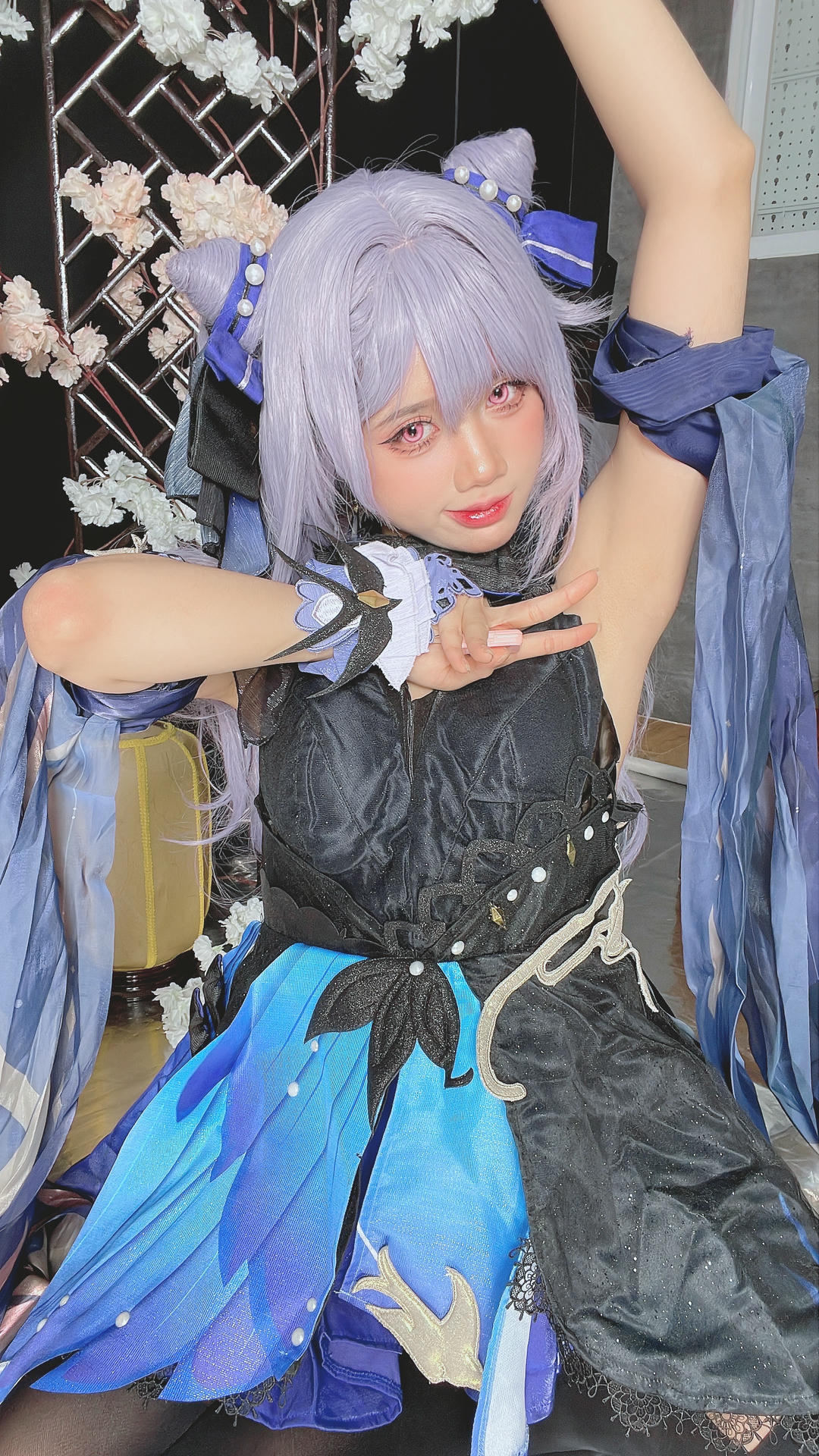 越南coser-PoppaChan NO.034 8月 Keqing [120P10V 1.08GB]-Selfies_第1集