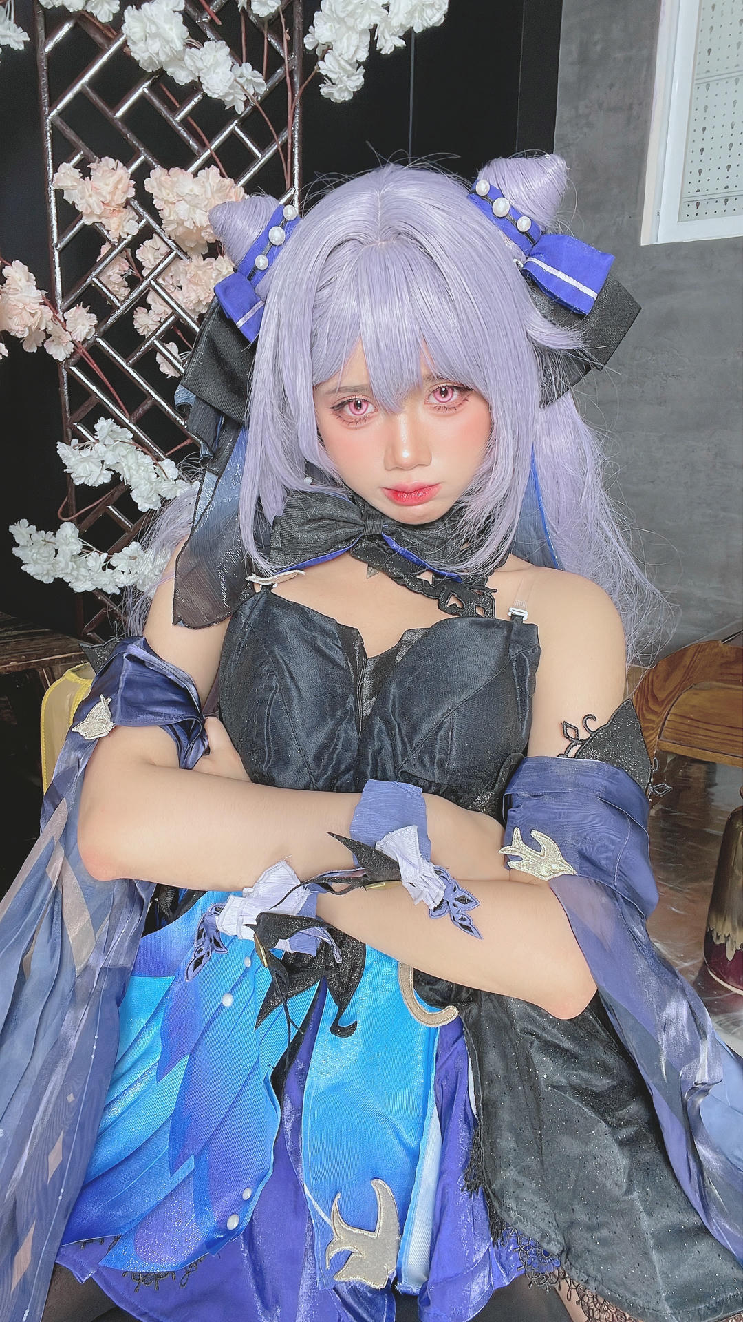 越南coser-PoppaChan NO.034 8月 Keqing [120P10V 1.08GB]-Selfies_第1集