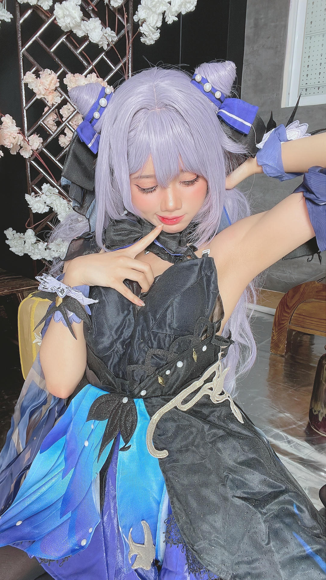 越南coser-PoppaChan NO.034 8月 Keqing [120P10V 1.08GB]-Selfies_第1集