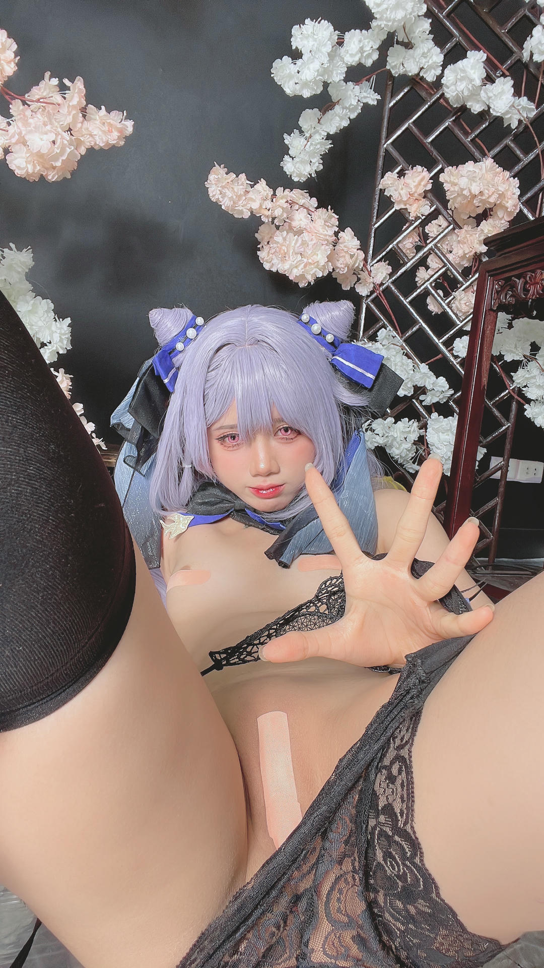 越南coser-PoppaChan NO.034 8月 Keqing [120P10V 1.08GB]-Selfies_第3集