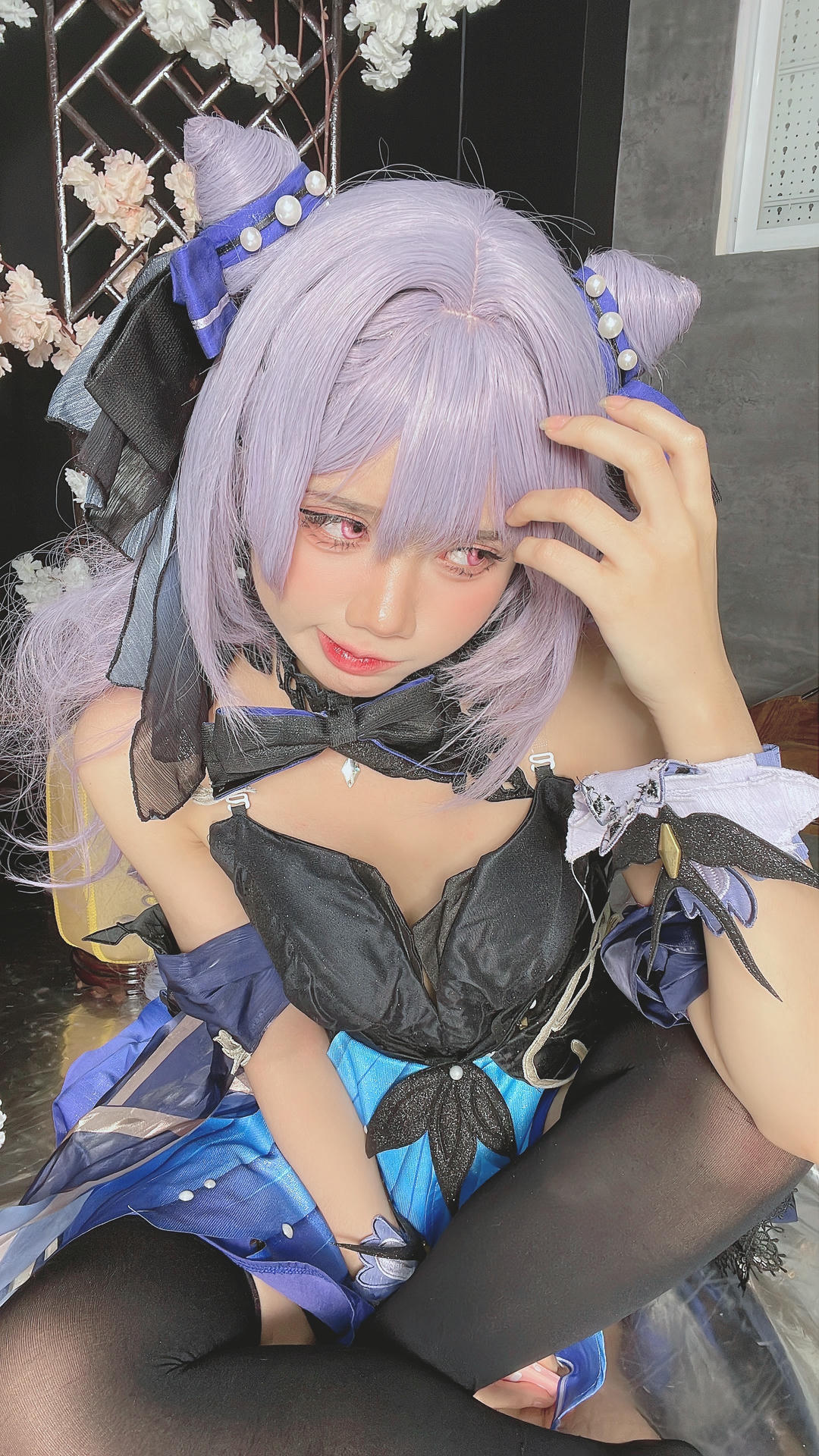 越南coser-PoppaChan NO.034 8月 Keqing [120P10V 1.08GB]-Selfies_第1集