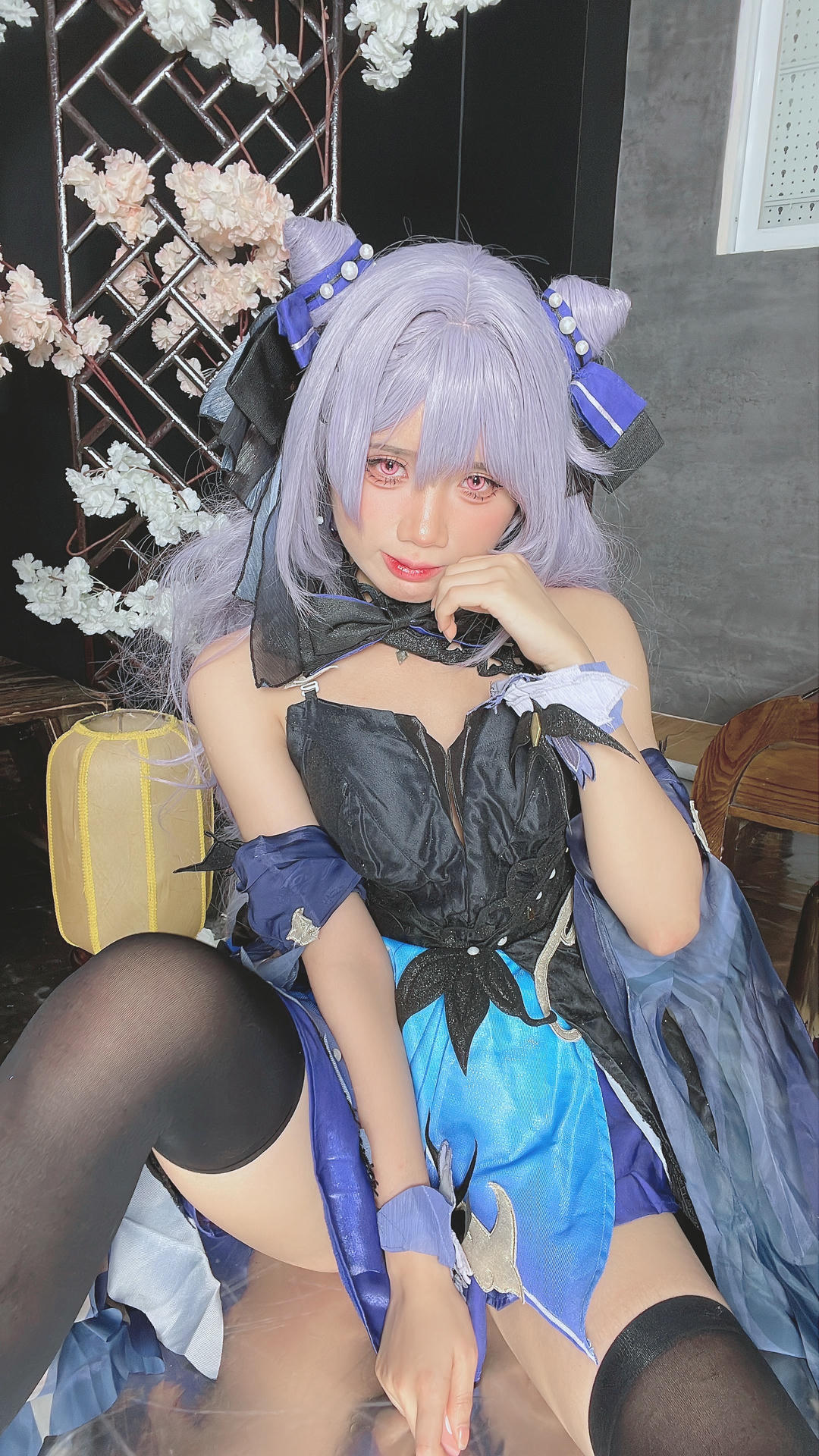越南coser-PoppaChan NO.034 8月 Keqing [120P10V 1.08GB]-Selfies_第1集