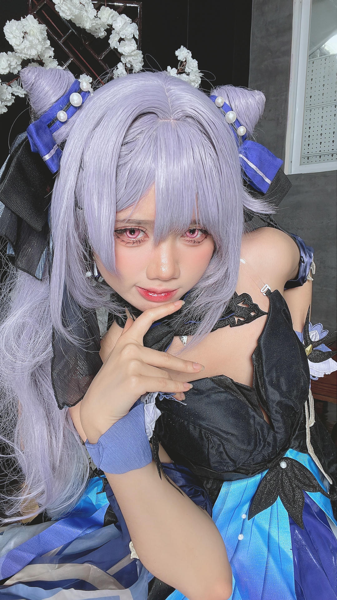 越南coser-PoppaChan NO.034 8月 Keqing [120P10V 1.08GB]-Selfies_第1集