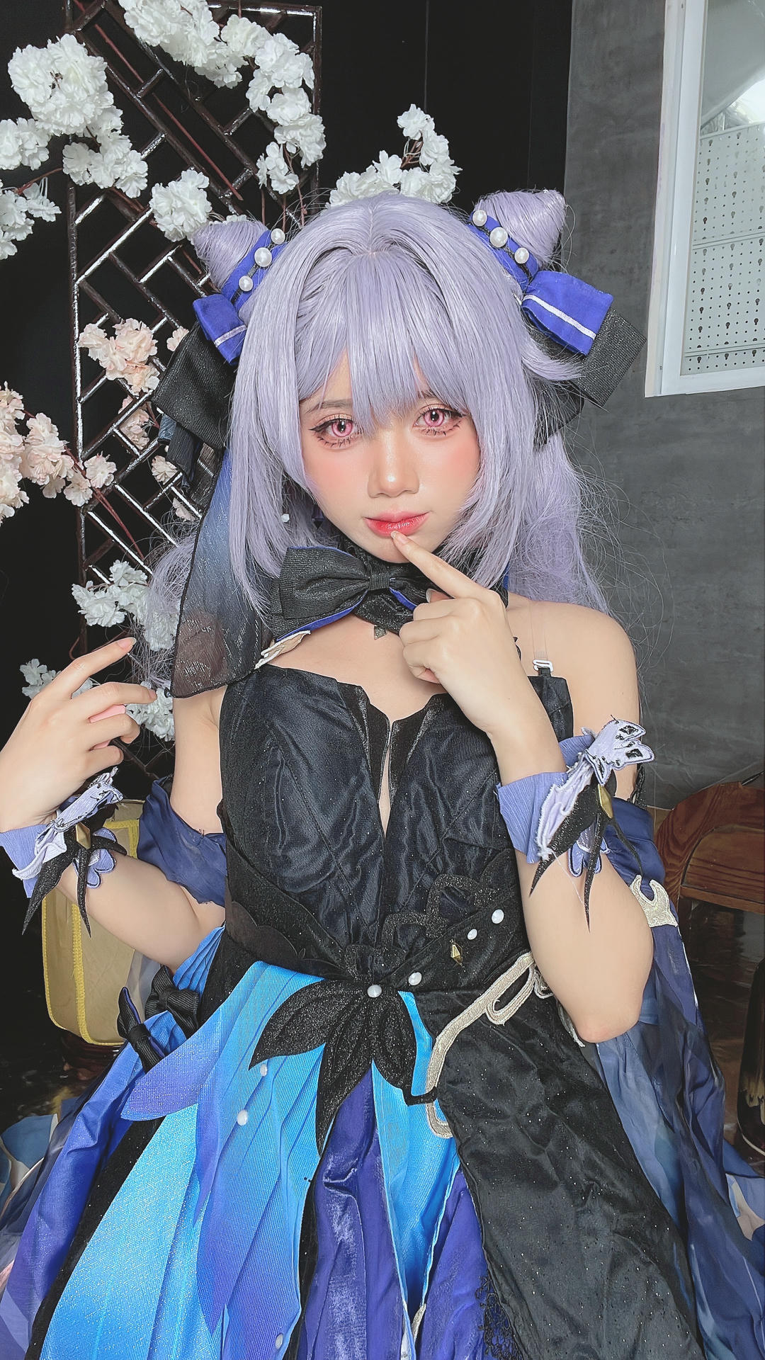 越南coser-PoppaChan NO.034 8月 Keqing [120P10V 1.08GB]-Selfies_第1集