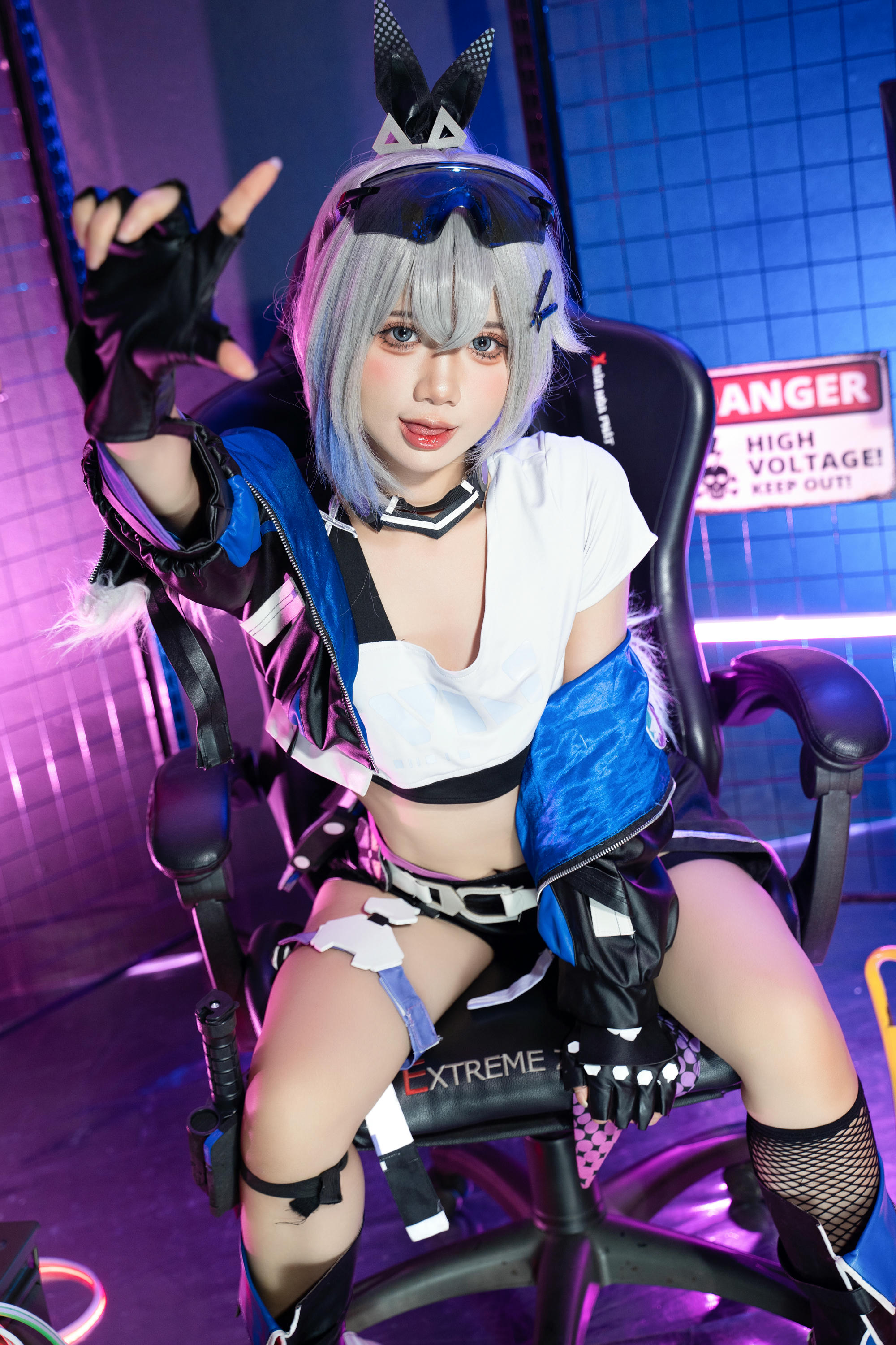 越南coser-PoppaChan NO.035 8月 SilverWolf [139P11V 1.20GB]_第1集
