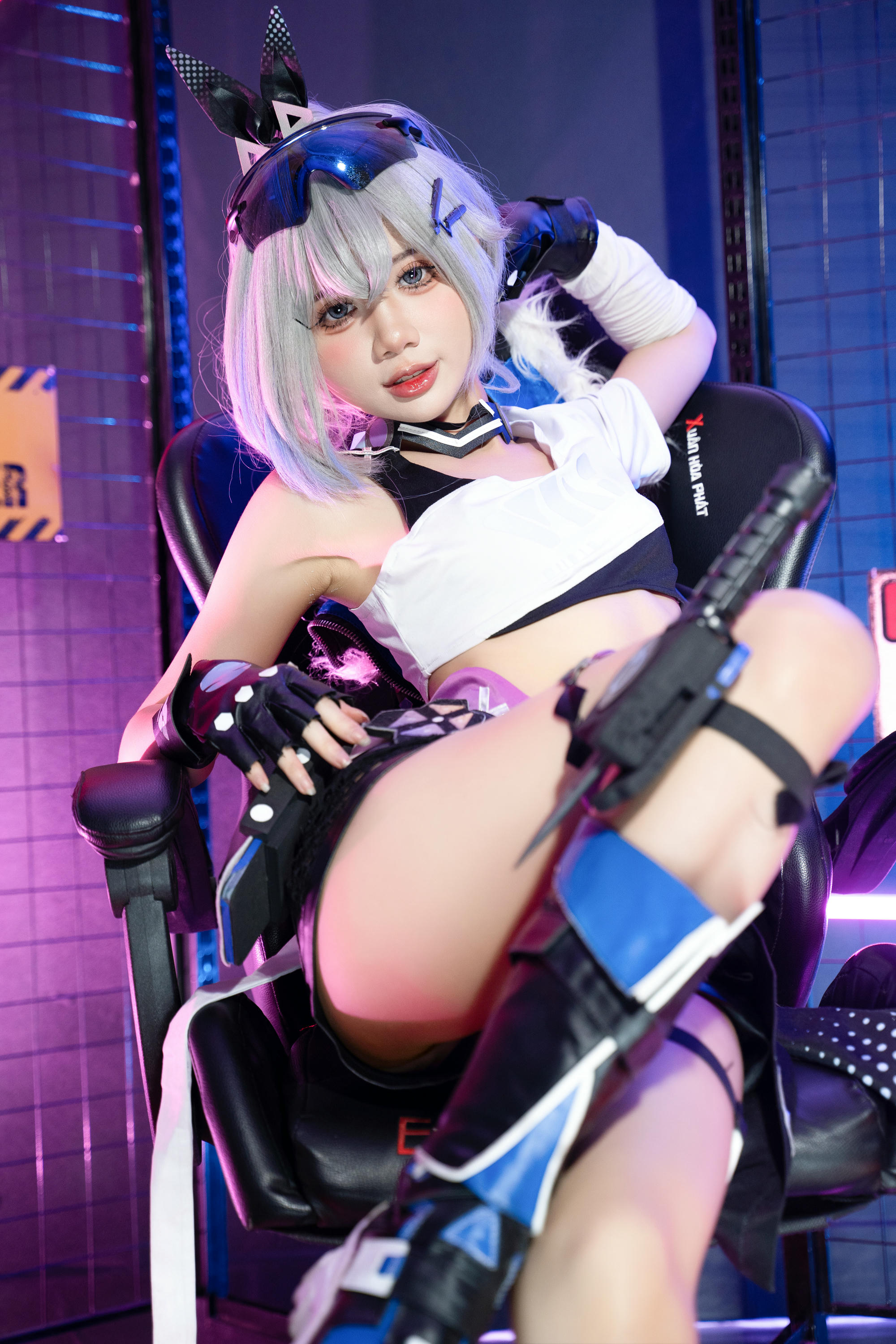 越南coser-PoppaChan NO.035 8月 SilverWolf [139P11V 1.20GB]_第1集