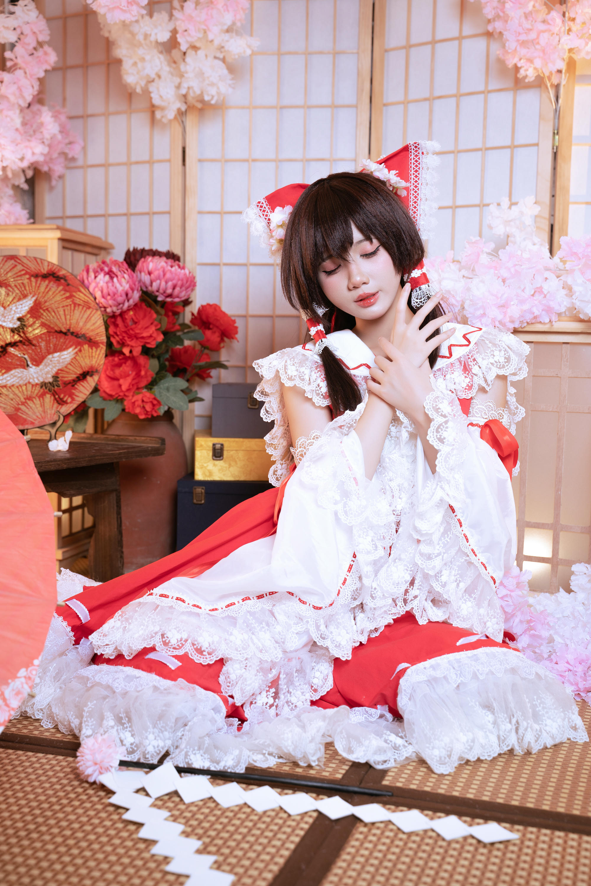 越南coser-PoppaChan NO.044 Reimu Hakurei[111P 14V 1.13G]_第1集