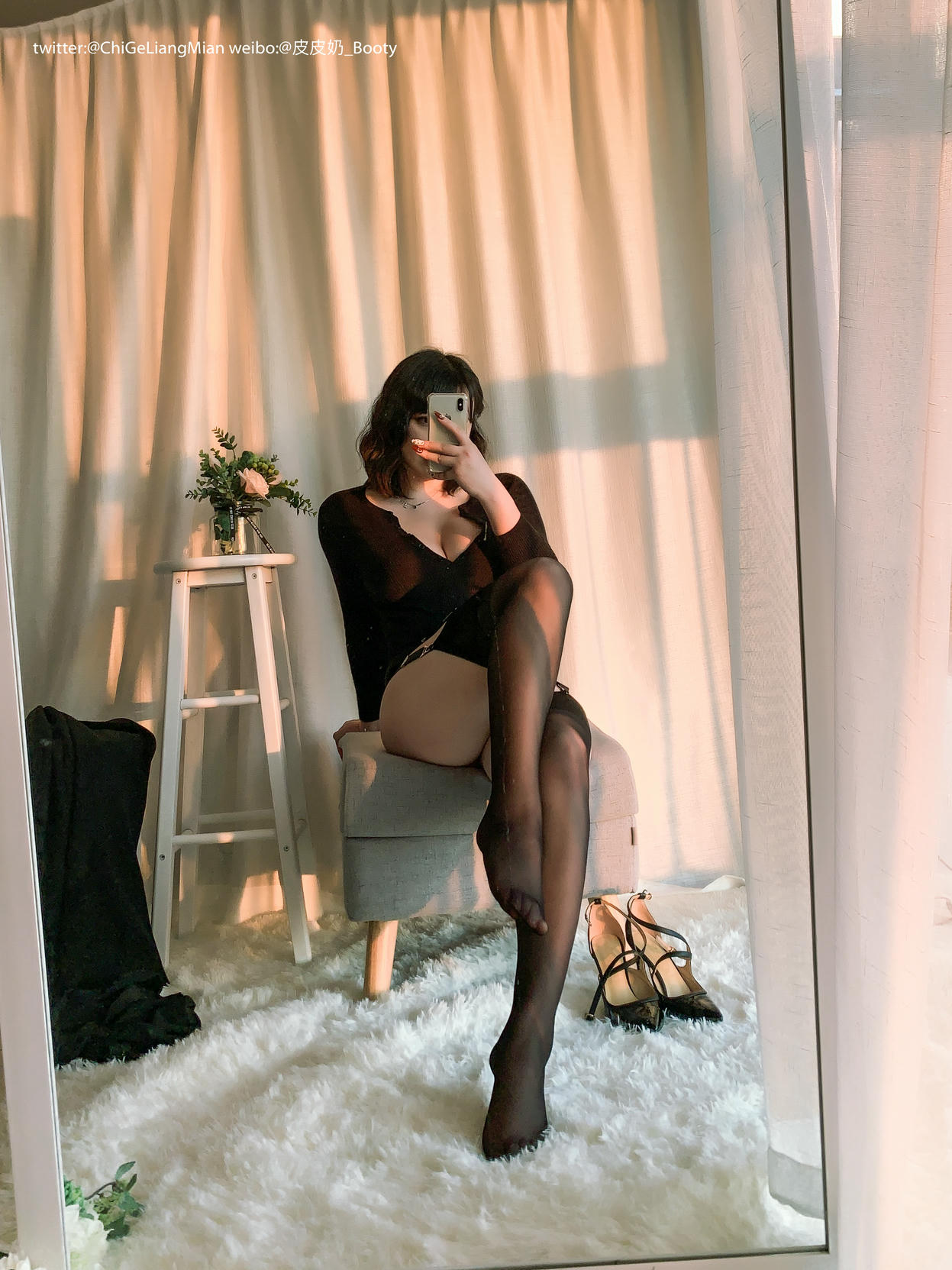 皮皮奶可可爱了啦 NO.011 黑色高岭ol自拍全部图加动图视频版 [148P1V-965MB]_第6集