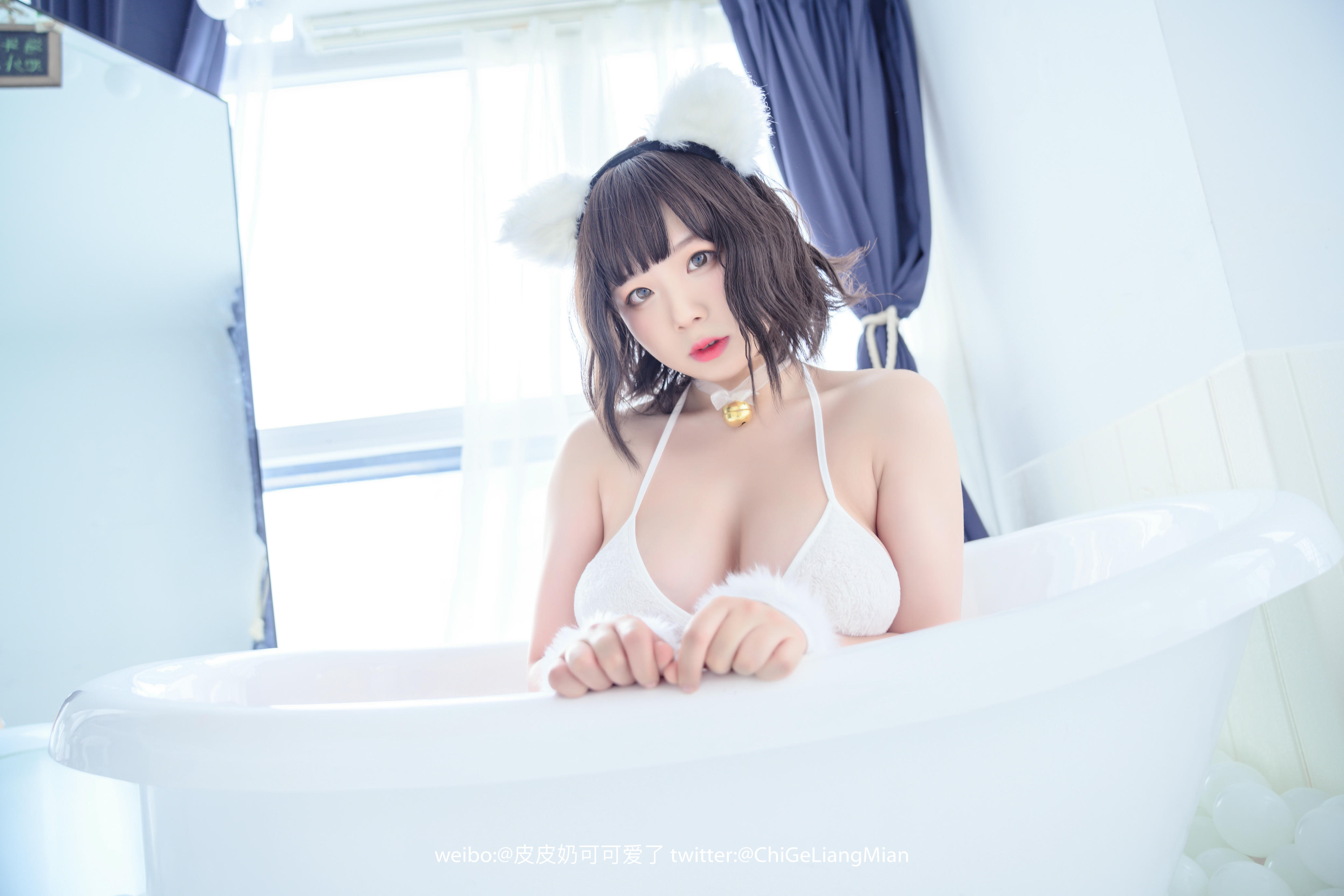 皮皮奶可可爱了啦 NO.014 白猫 [50P-524MB]_第1集