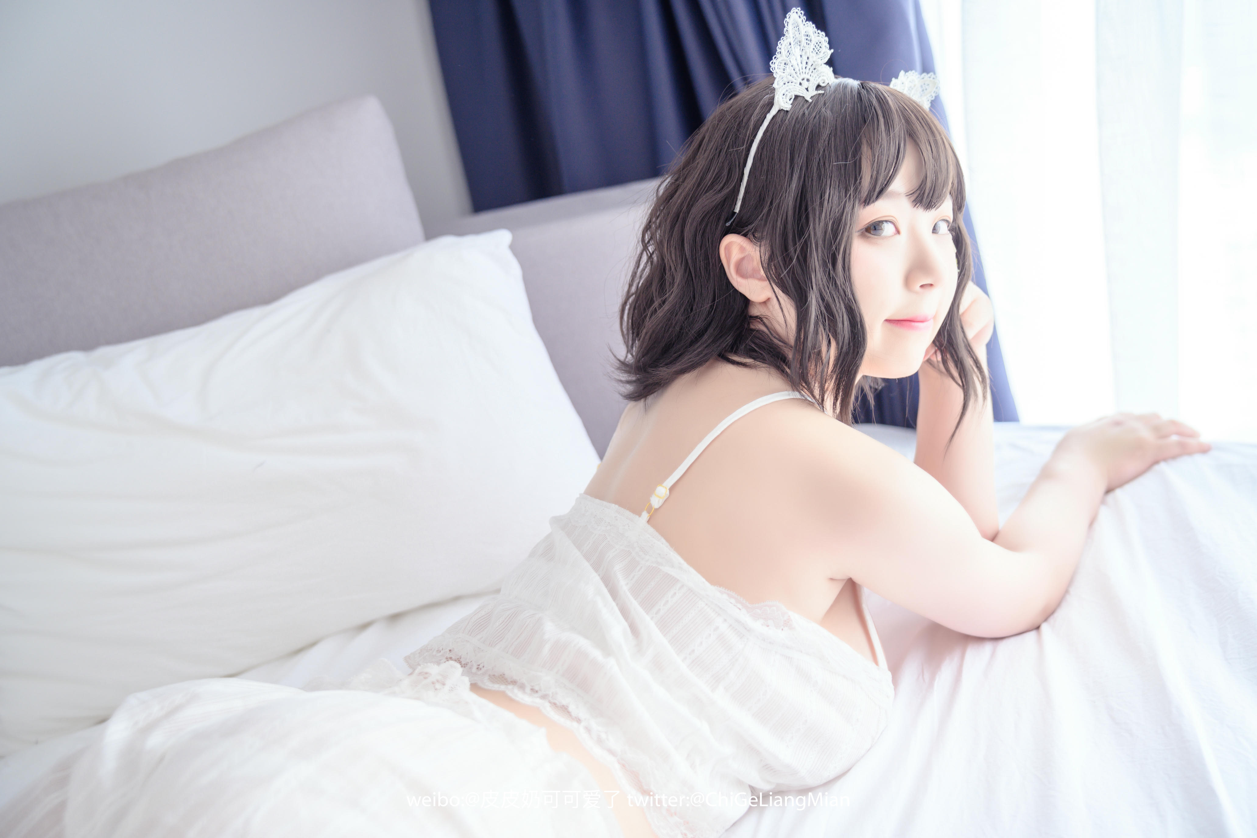 皮皮奶可可爱了啦 NO.015 白睡衣 [57P-798MB]_第2集