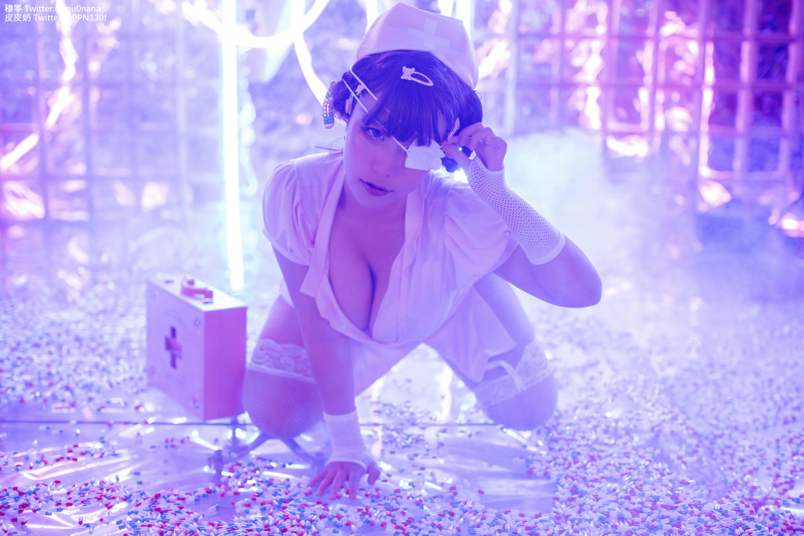 皮皮奶可可爱了啦 NO.028 喵零x皮皮奶 万圣节邪恶护士 [60P-1.09GB]_第3集