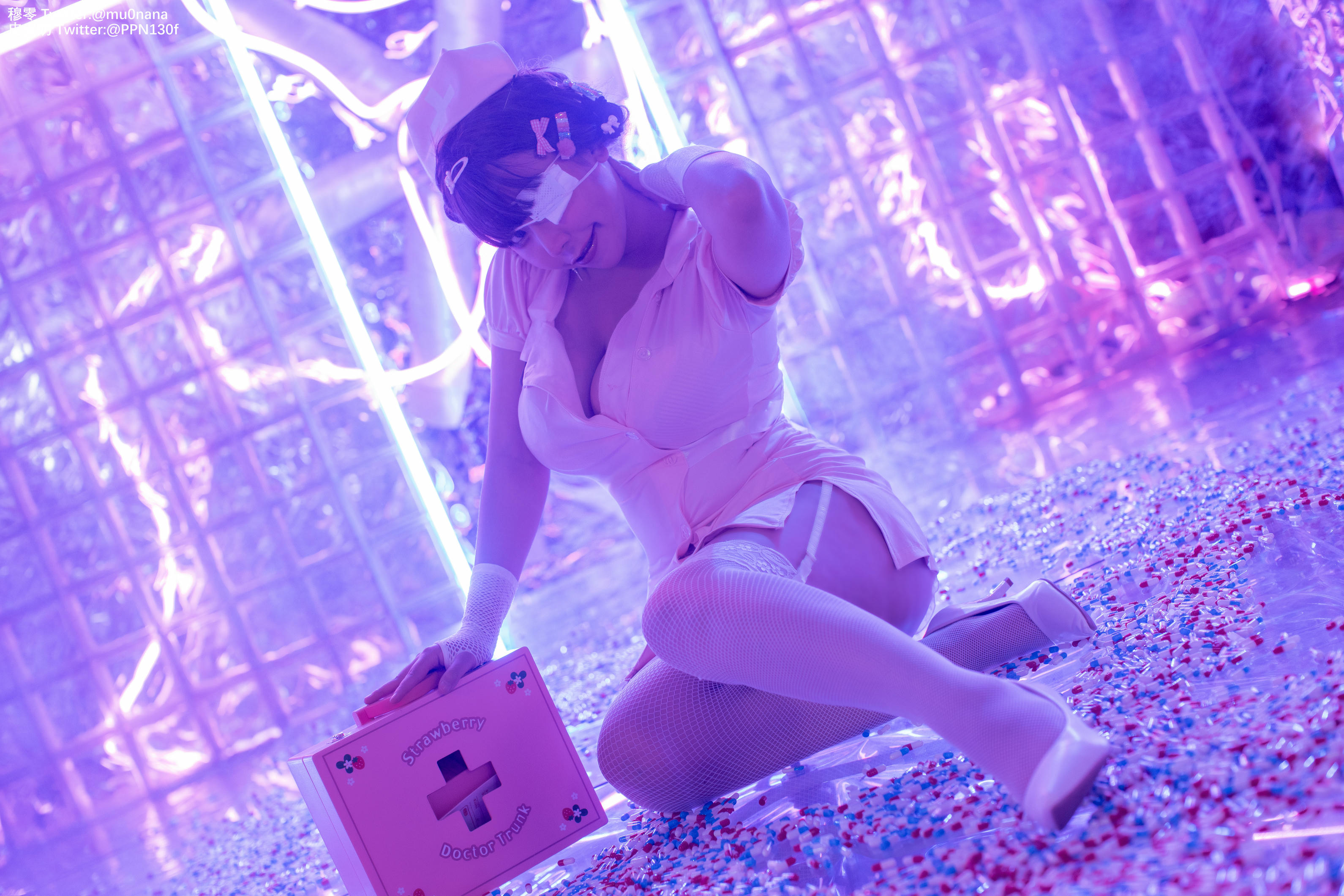 皮皮奶可可爱了啦 NO.028 喵零x皮皮奶 万圣节邪恶护士 [60P-1.09GB]_第3集