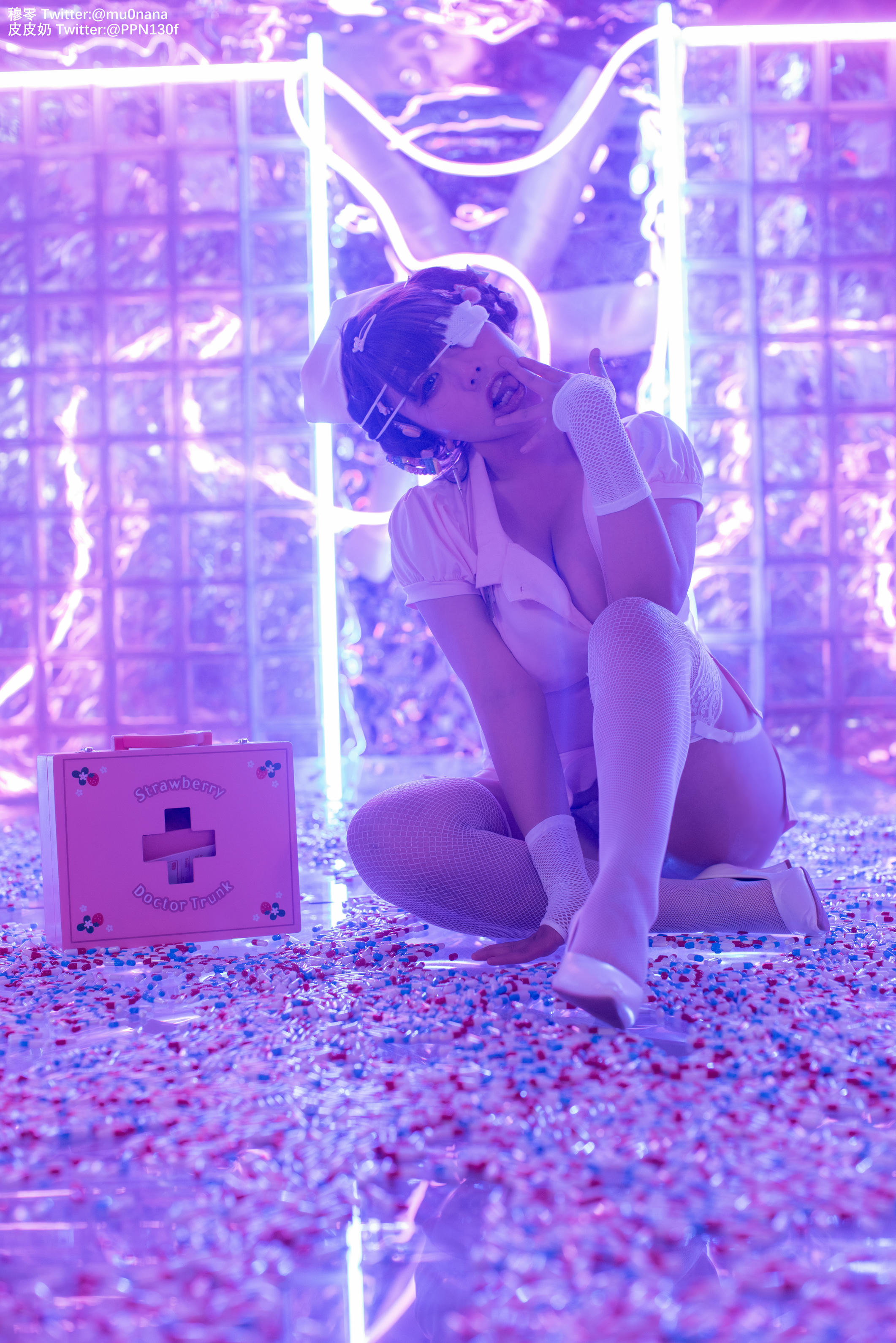 皮皮奶可可爱了啦 NO.028 喵零x皮皮奶 万圣节邪恶护士 [60P-1.09GB]_第3集