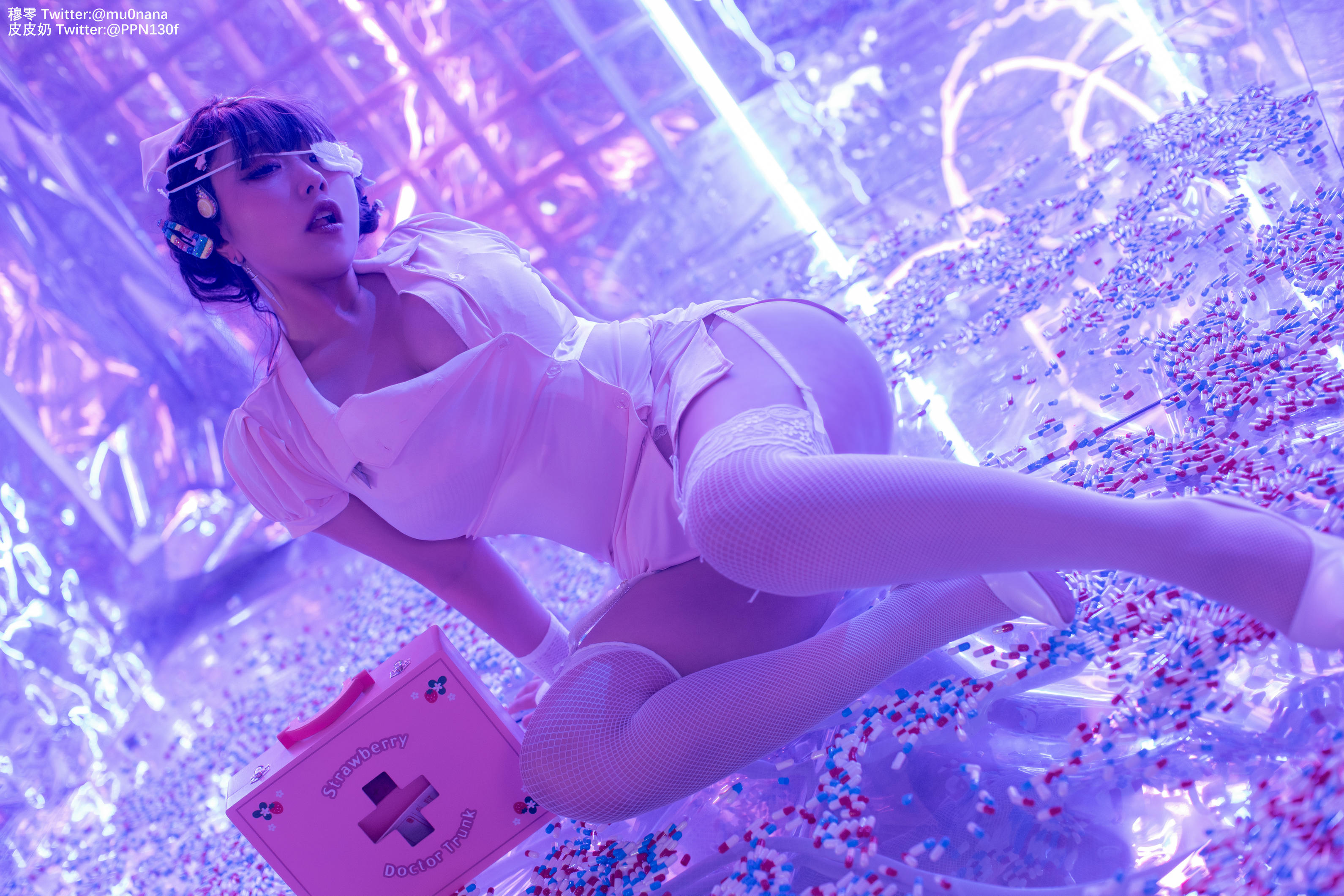 皮皮奶可可爱了啦 NO.028 喵零x皮皮奶 万圣节邪恶护士 [60P-1.09GB]_第3集