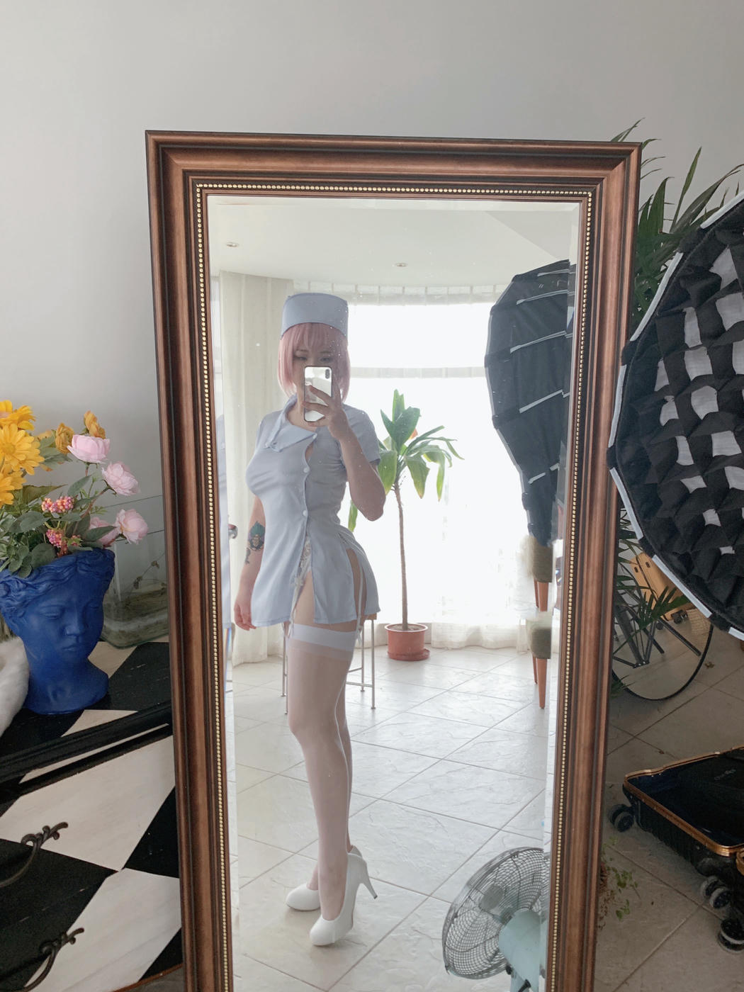 皮皮奶可可爱了啦 NO.034 &周叽是可爱兔兔 粉蓝护士 [77P8V-709MB]-小礼包-皮皮奶自拍小礼包_第1集