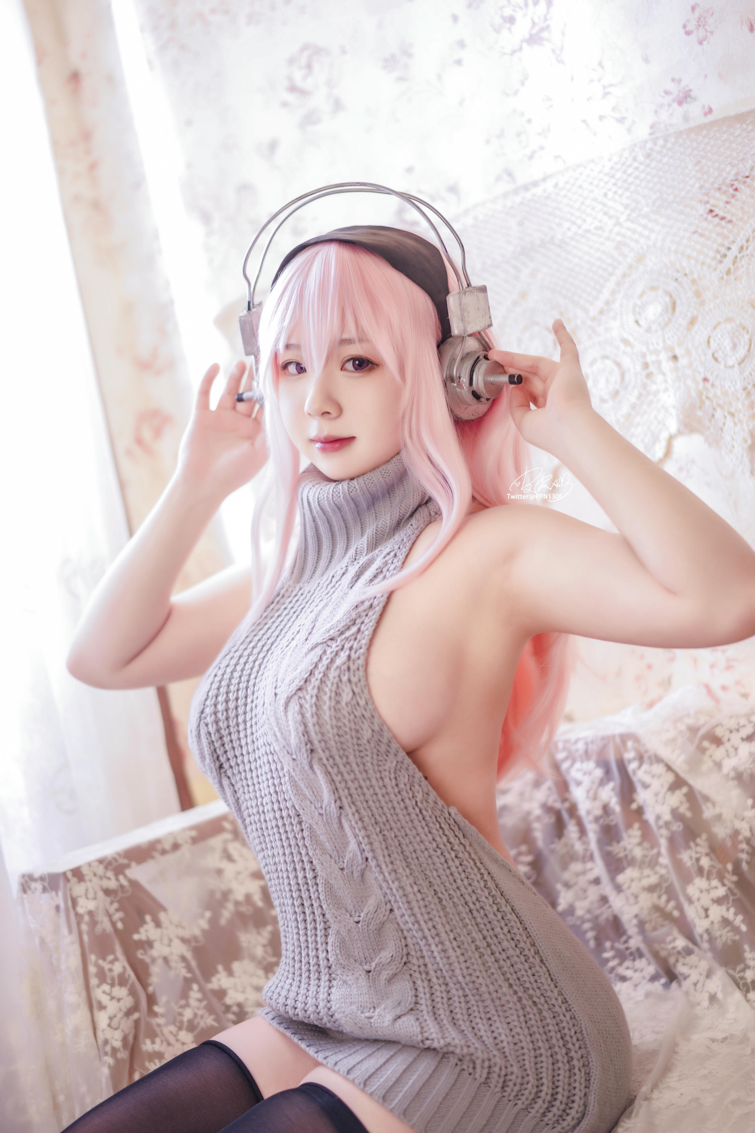 皮皮奶可可爱了啦 NO.050 超级索尼子 露背毛衣[25P-404MB]_第1集