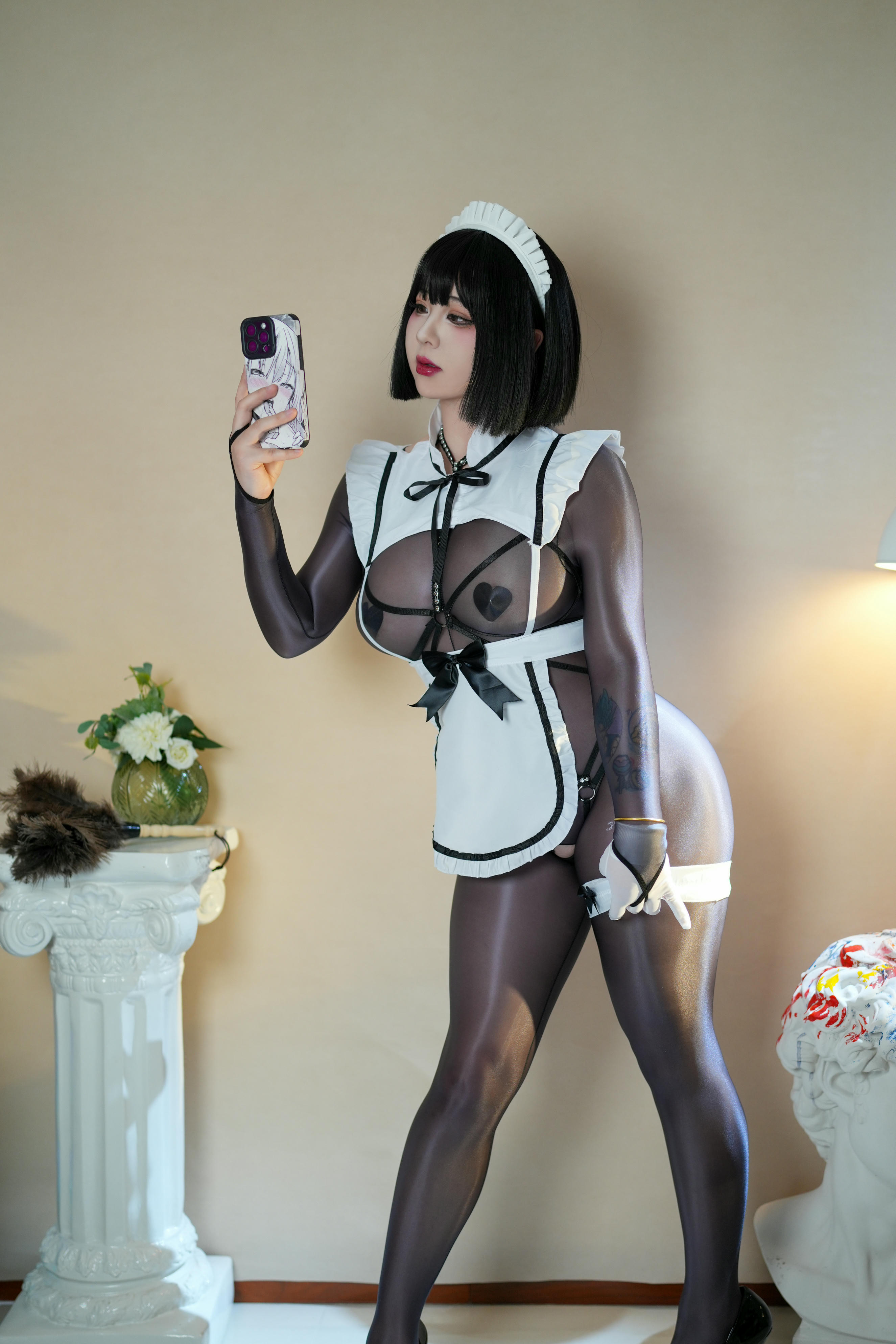 皮皮奶可可爱了啦 NO.051 女仆自摄[60P 470.3M]_第1集