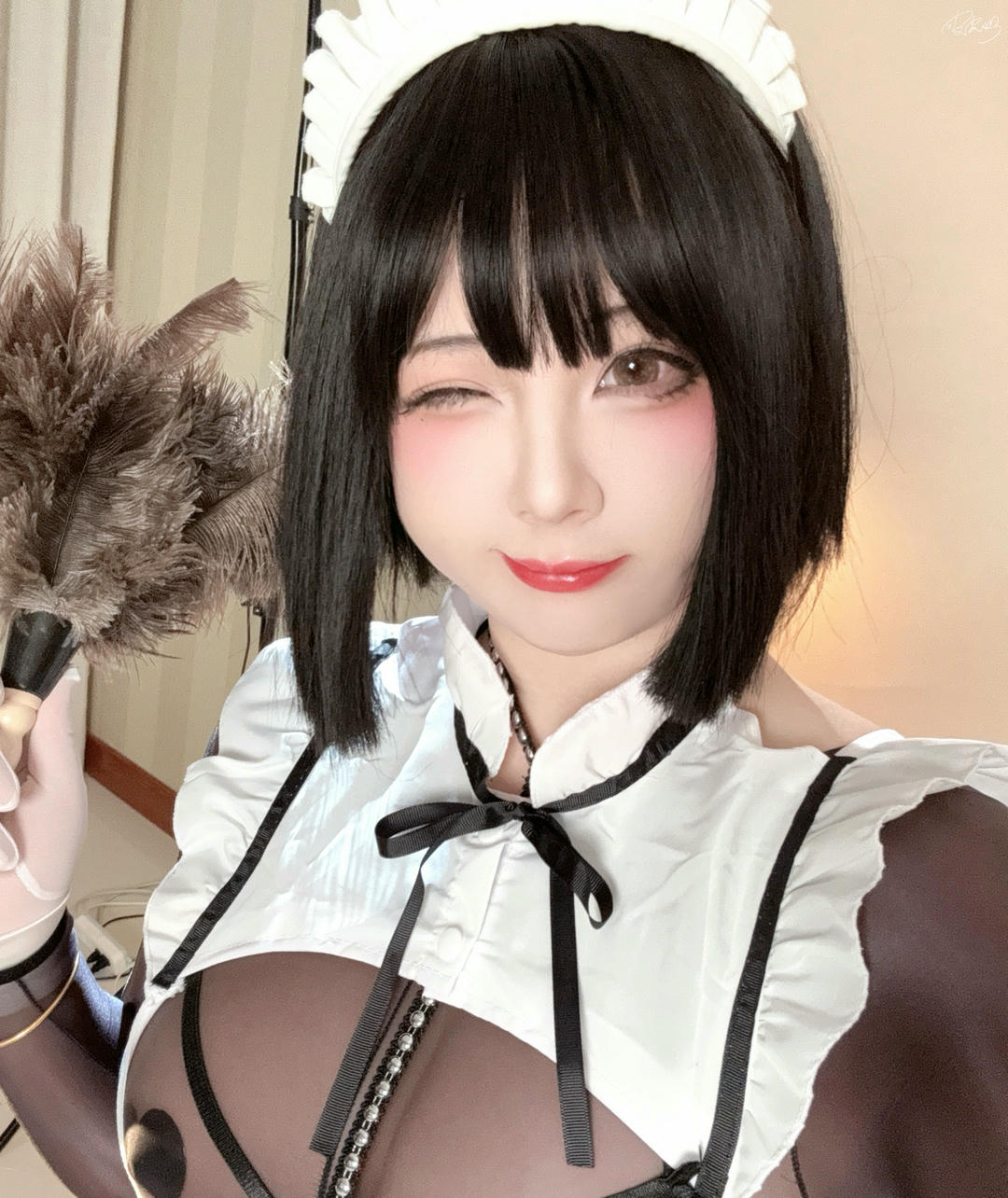 皮皮奶可可爱了啦 NO.051 女仆自摄[60P 470.3M]_第3集