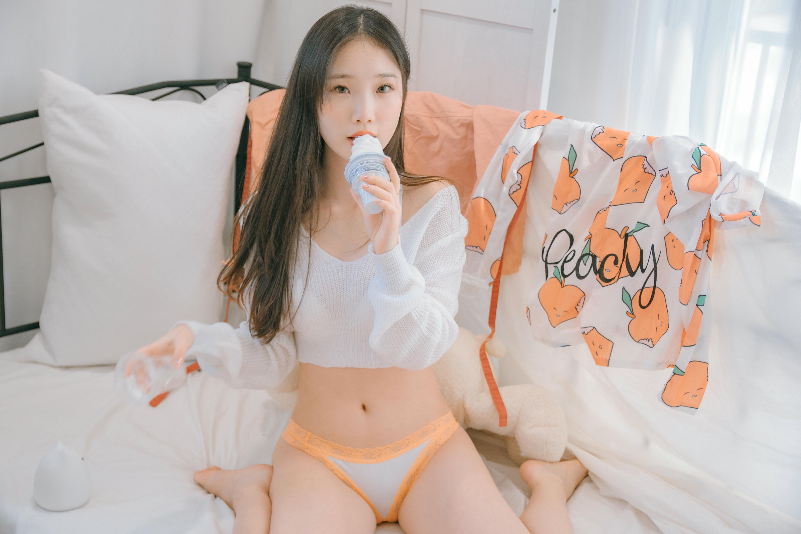 韩国清纯美女-Pureding (퓨딩) NO.002 Peach [50P2V-1.65GB]_第3集