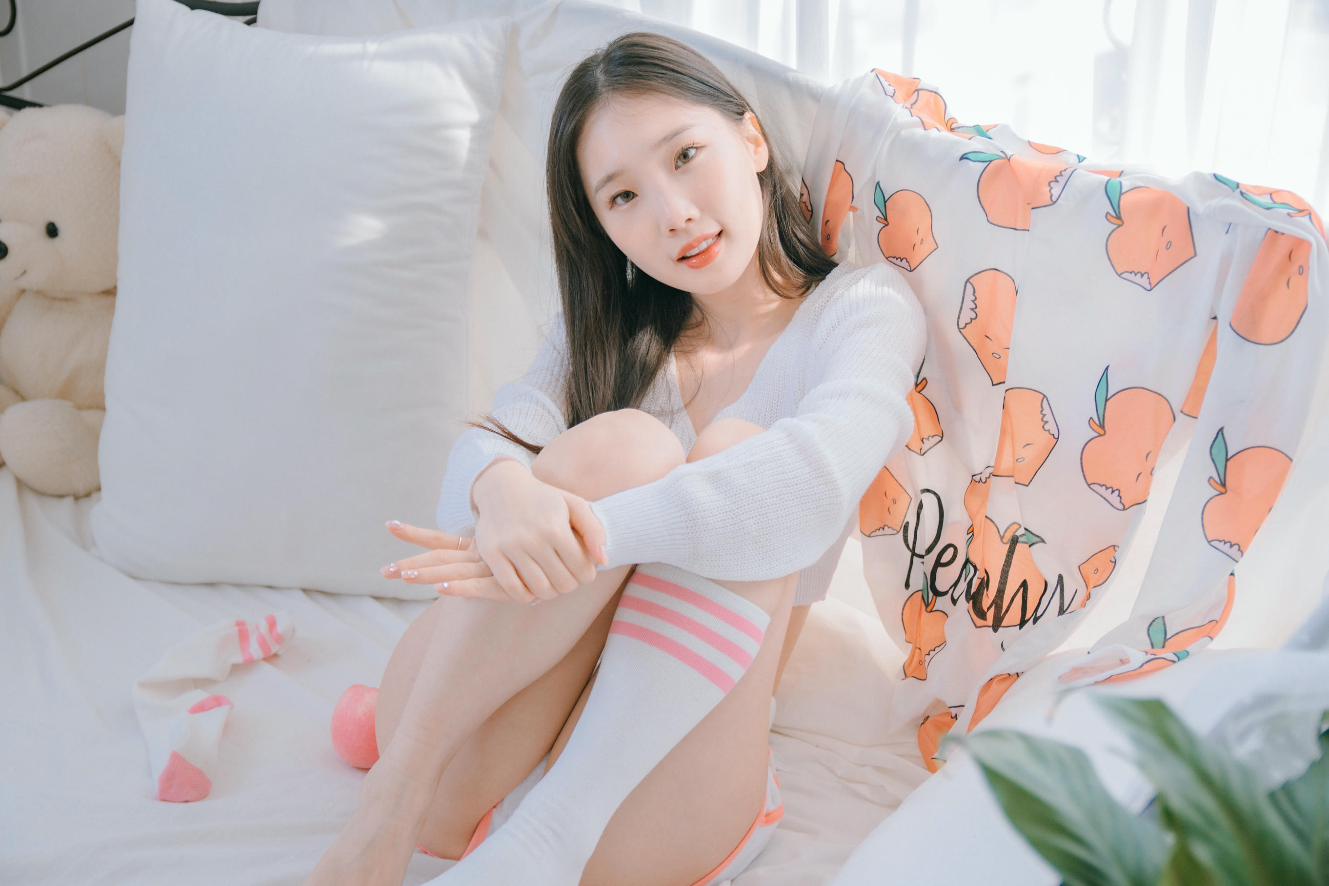 韩国清纯美女-Pureding (퓨딩) NO.002 Peach [50P2V-1.65GB]_第3集