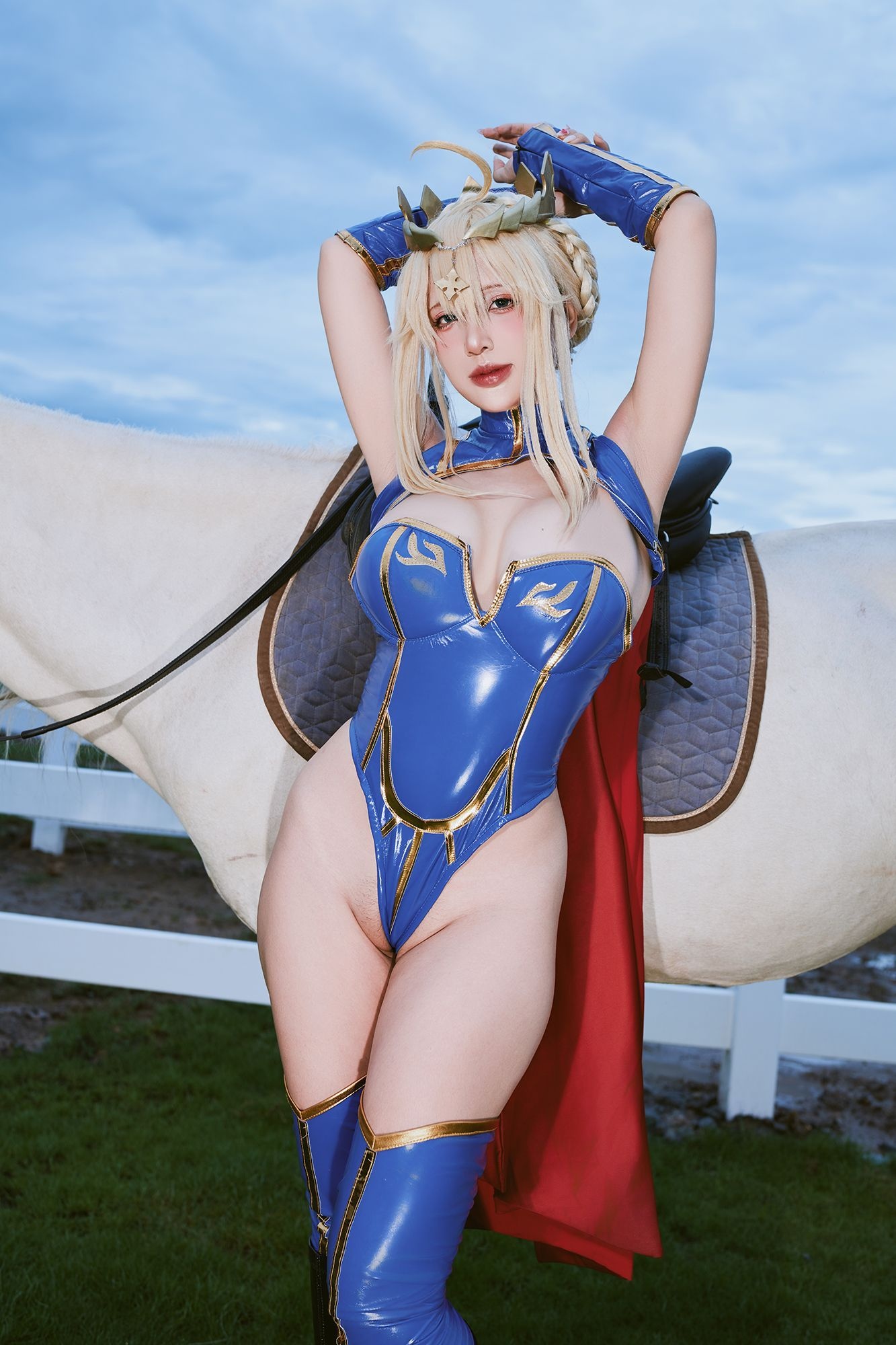 越南美女coser puypuychan - NO.007 プィプィ (Puypuychan) cosplay Artoria Lancer FateGrand Order [180P22V 496MB]-Pic_第2集