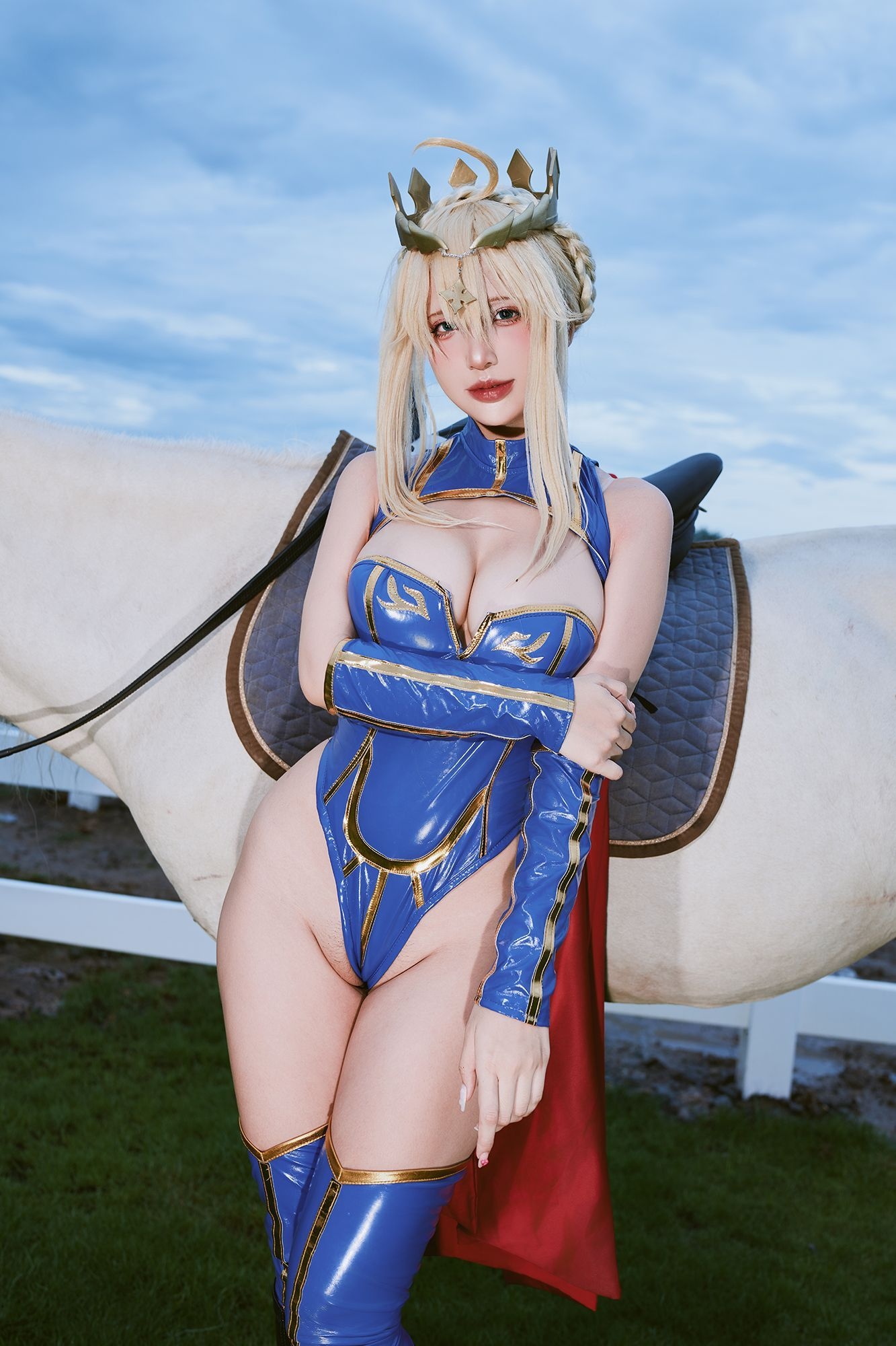越南美女coser puypuychan - NO.007 プィプィ (Puypuychan) cosplay Artoria Lancer FateGrand Order [180P22V 496MB]-Pic_第3集