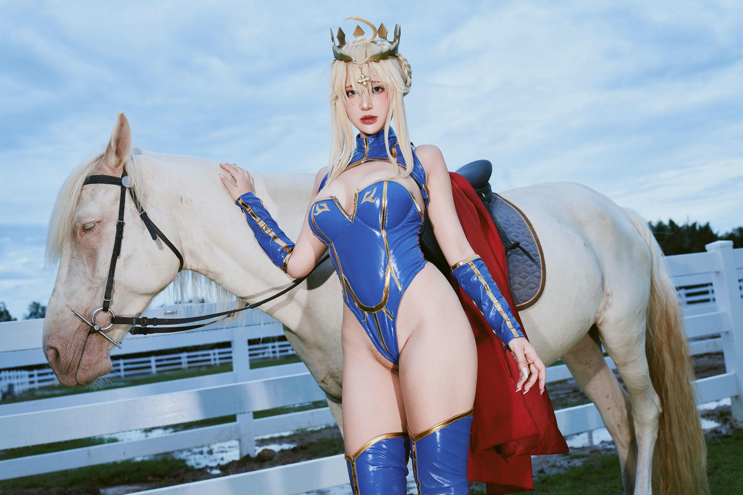 越南美女coser puypuychan - NO.007 プィプィ (Puypuychan) cosplay Artoria Lancer FateGrand Order [180P22V 496MB]-Pic_第3集