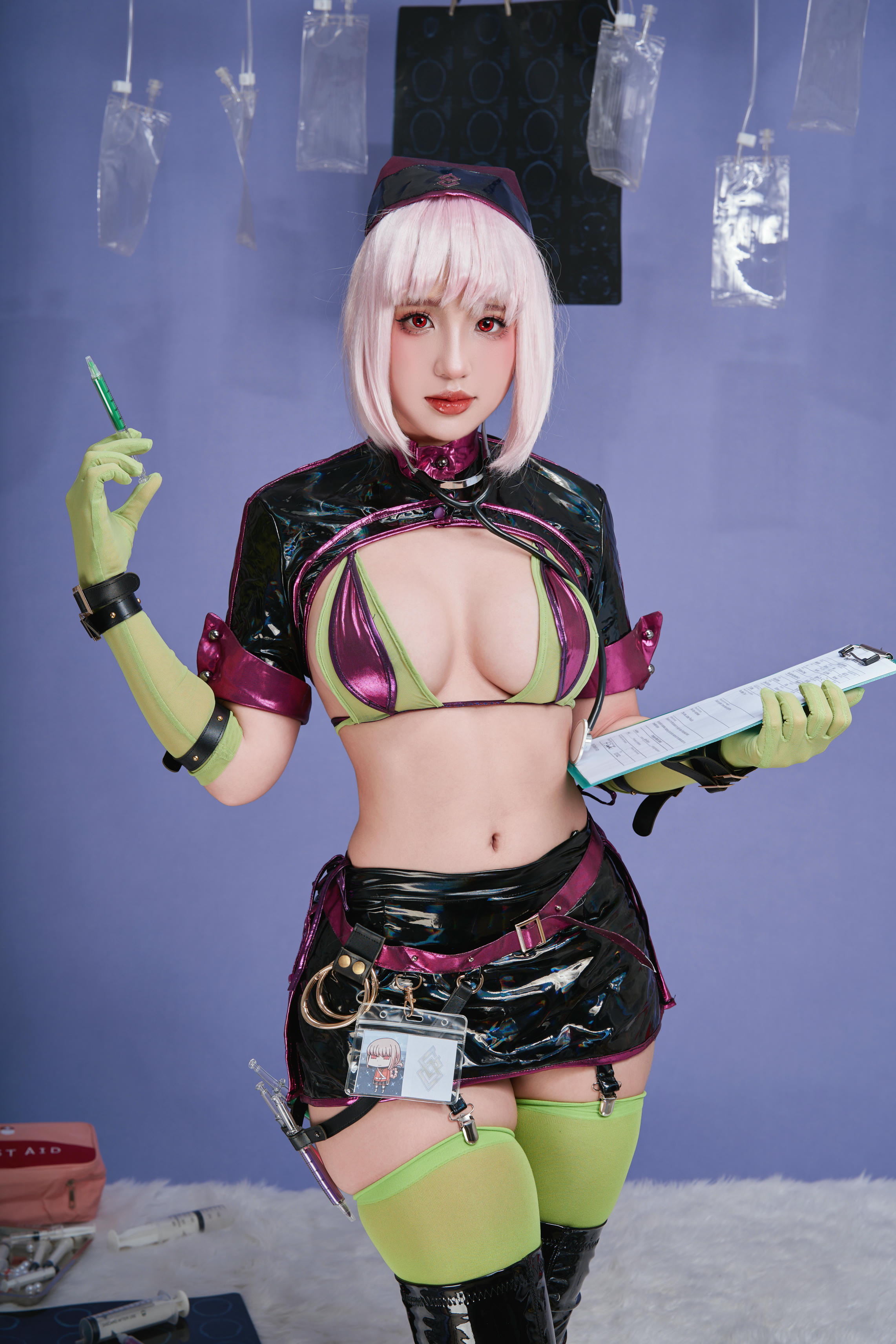 越南美女coser puypuychan - NO.015 FGO南丁格尔万圣礼装 [100P8V 1.04GB]-084. Nightingale-HD_第1集