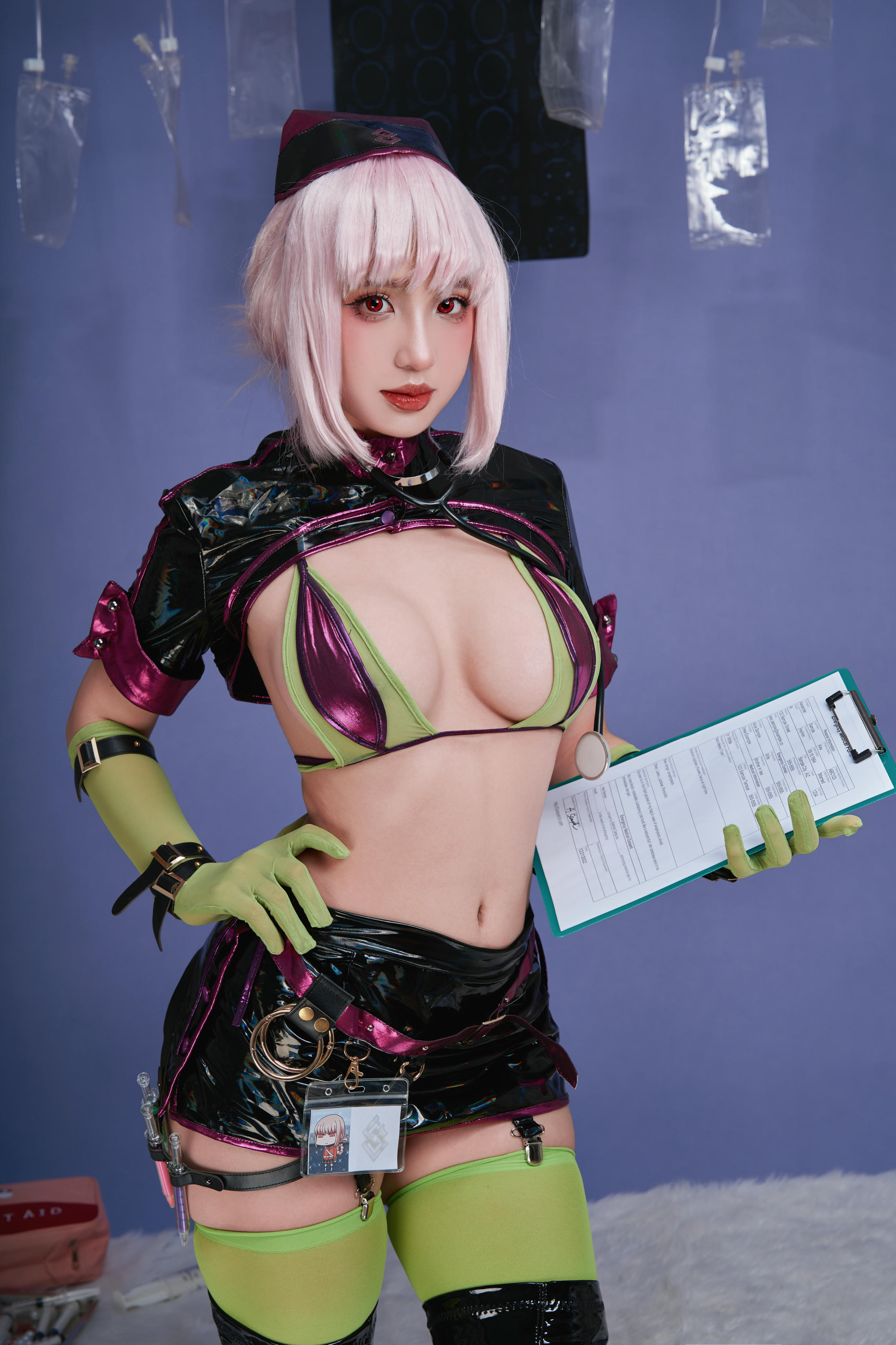 越南美女coser puypuychan - NO.015 FGO南丁格尔万圣礼装 [100P8V 1.04GB]-084. Nightingale-HD_第1集