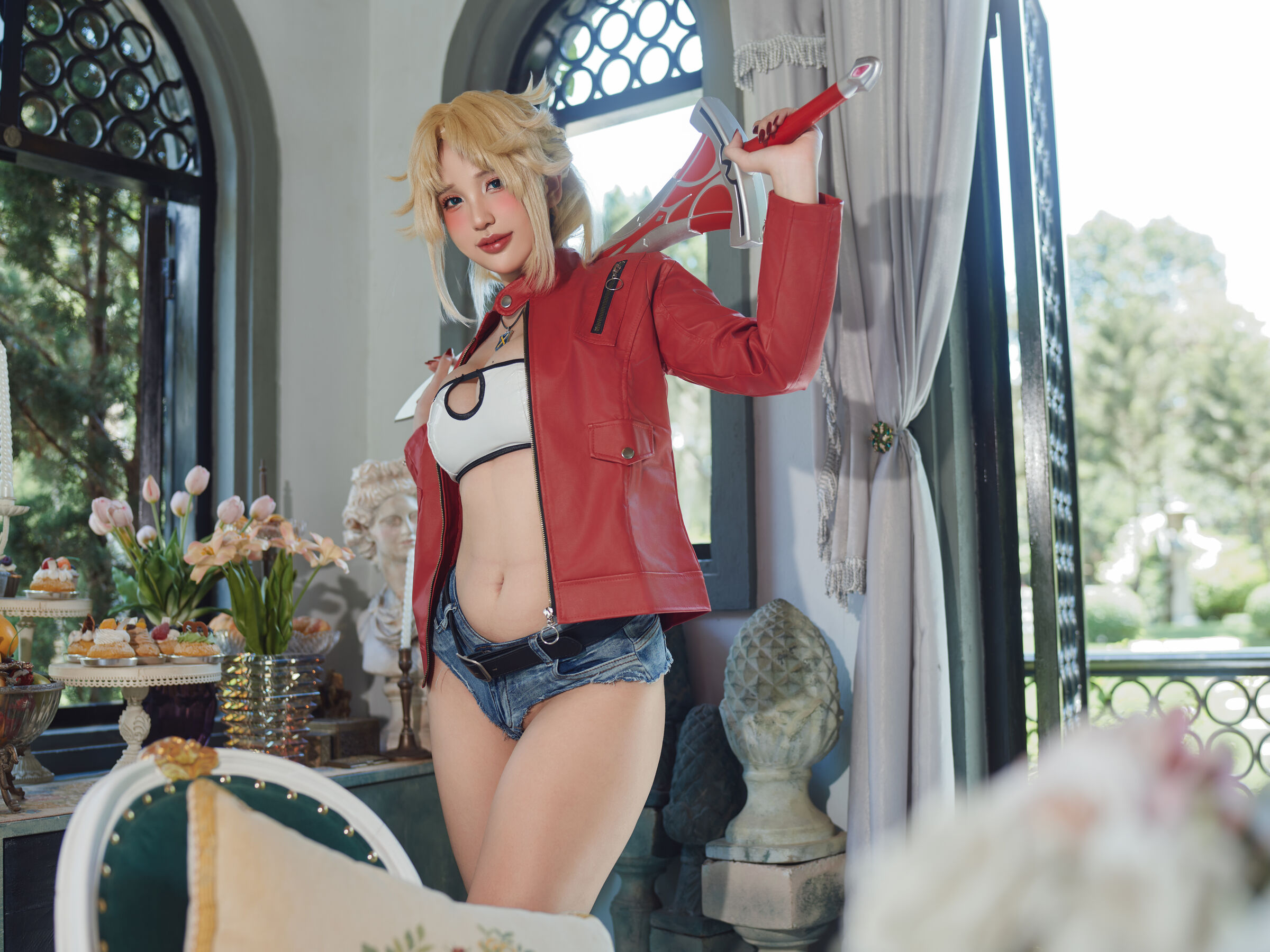越南美女coser puypuychan - NO.005 プィプィ (Puypuychan) cosplay Mordred FateGrand Order [196P5V 3.21GB]_第1集