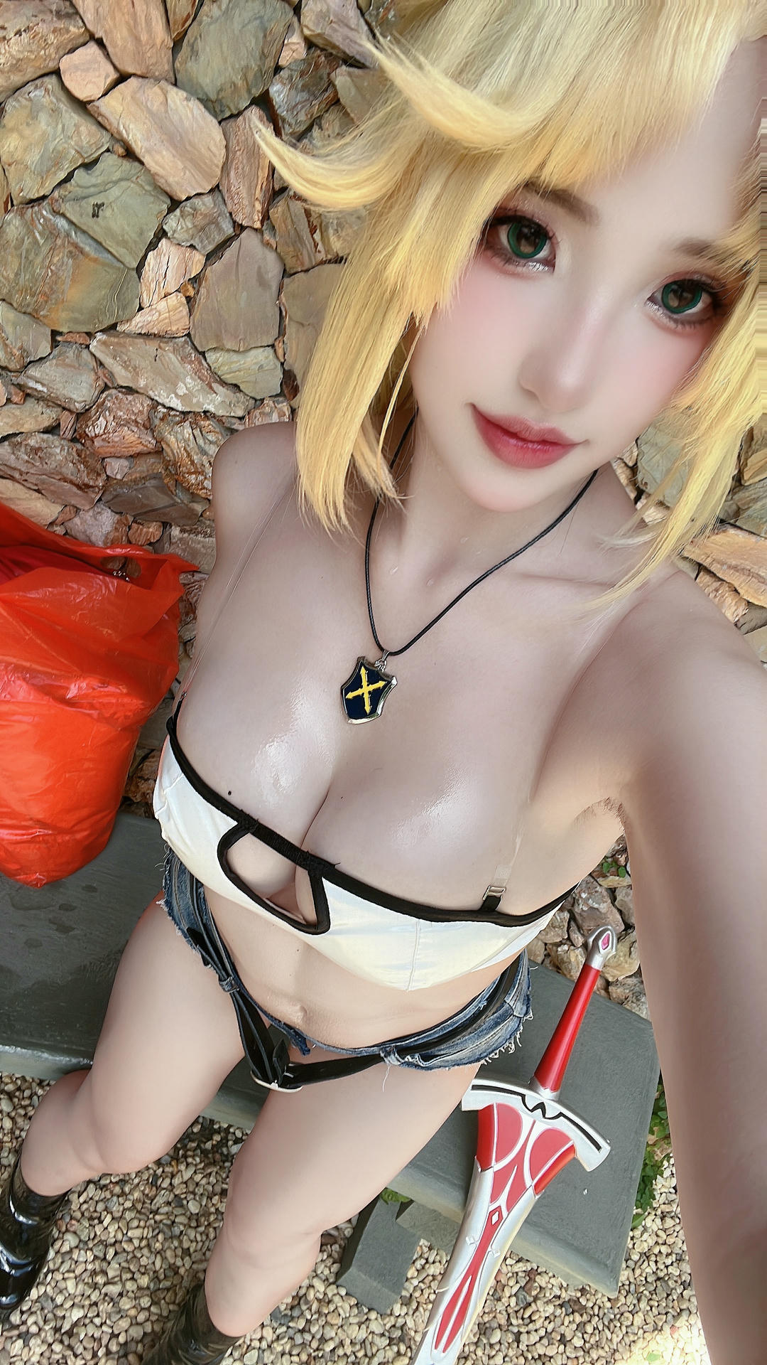 越南美女coser puypuychan - NO.005 プィプィ (Puypuychan) cosplay Mordred FateGrand Order [196P5V 3.21GB]-Pic_第8集