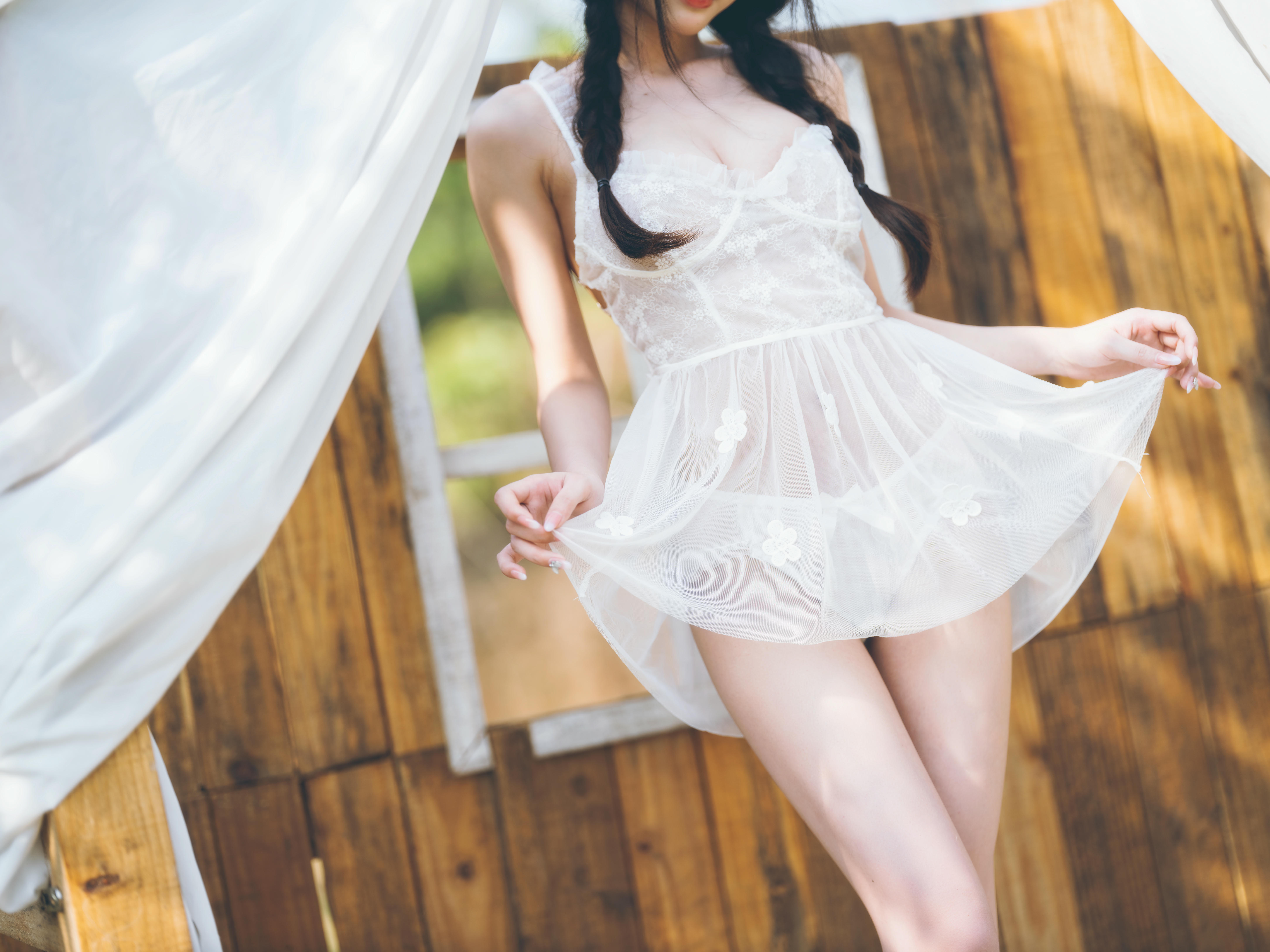 清水由乃 NO.021 田园蕾丝裙 [65P-2.66GB]_第2集