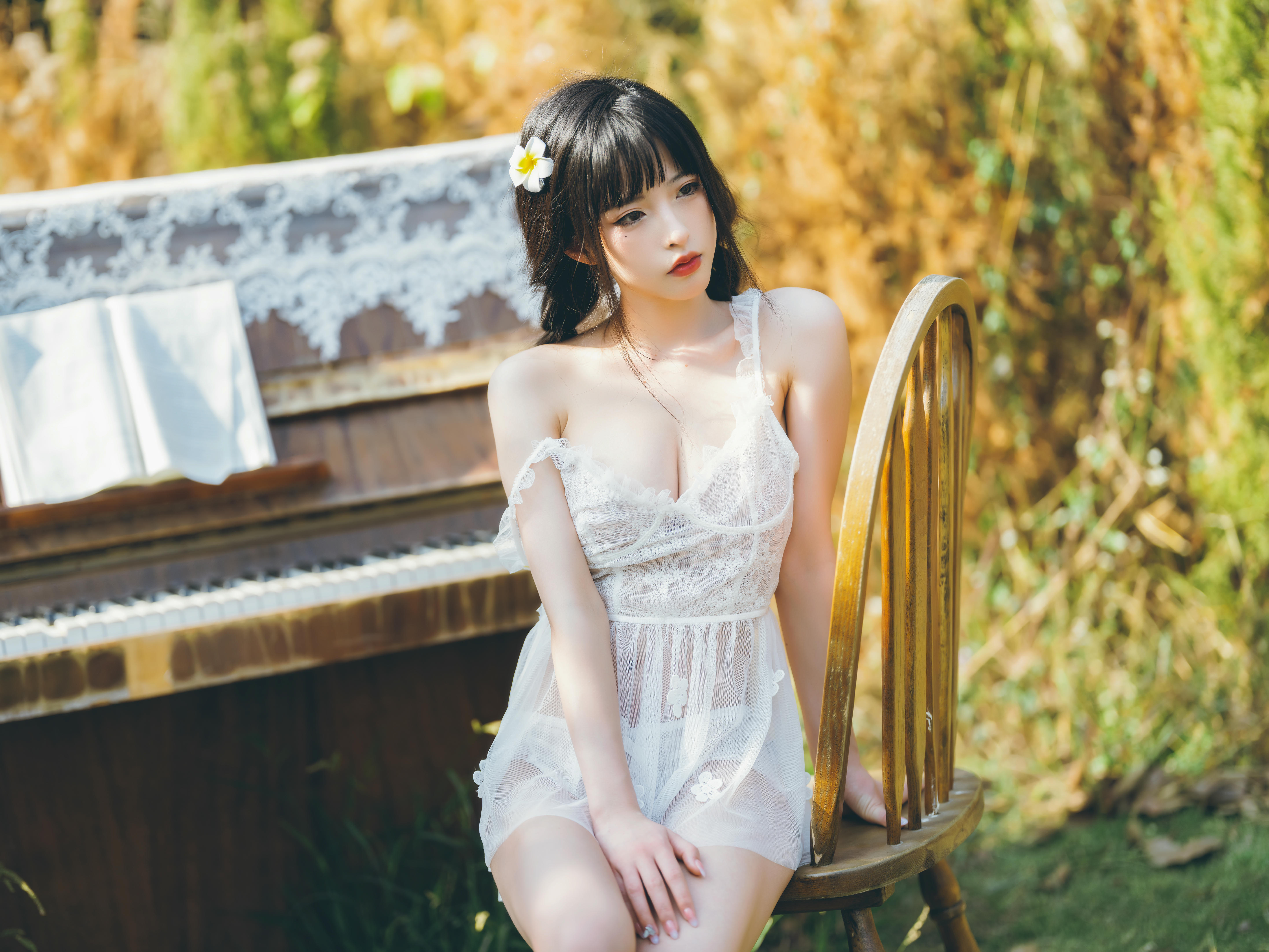 清水由乃 NO.021 田园蕾丝裙 [65P-2.66GB]_第3集