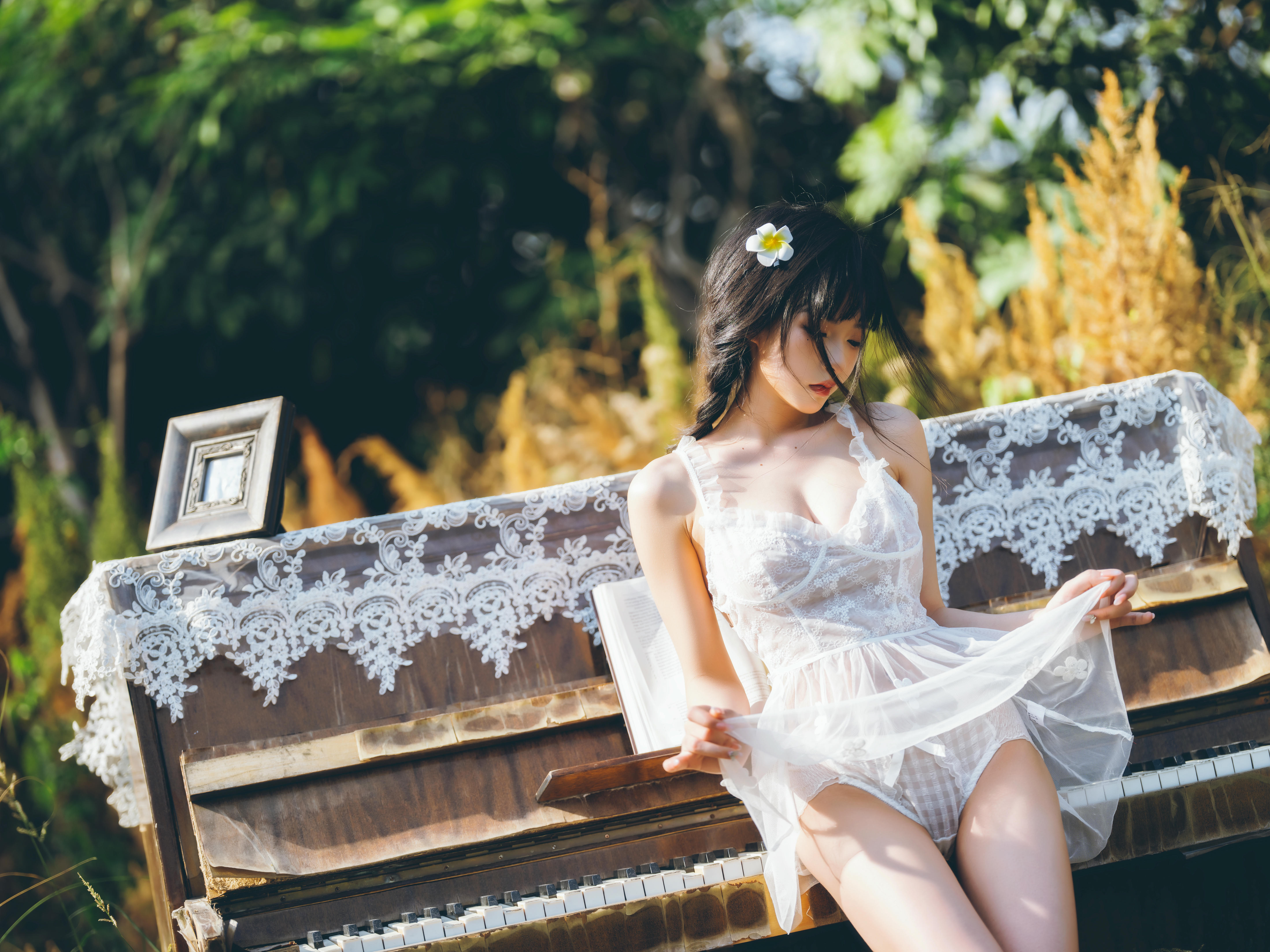 清水由乃 NO.021 田园蕾丝裙 [65P-2.66GB]_第4集