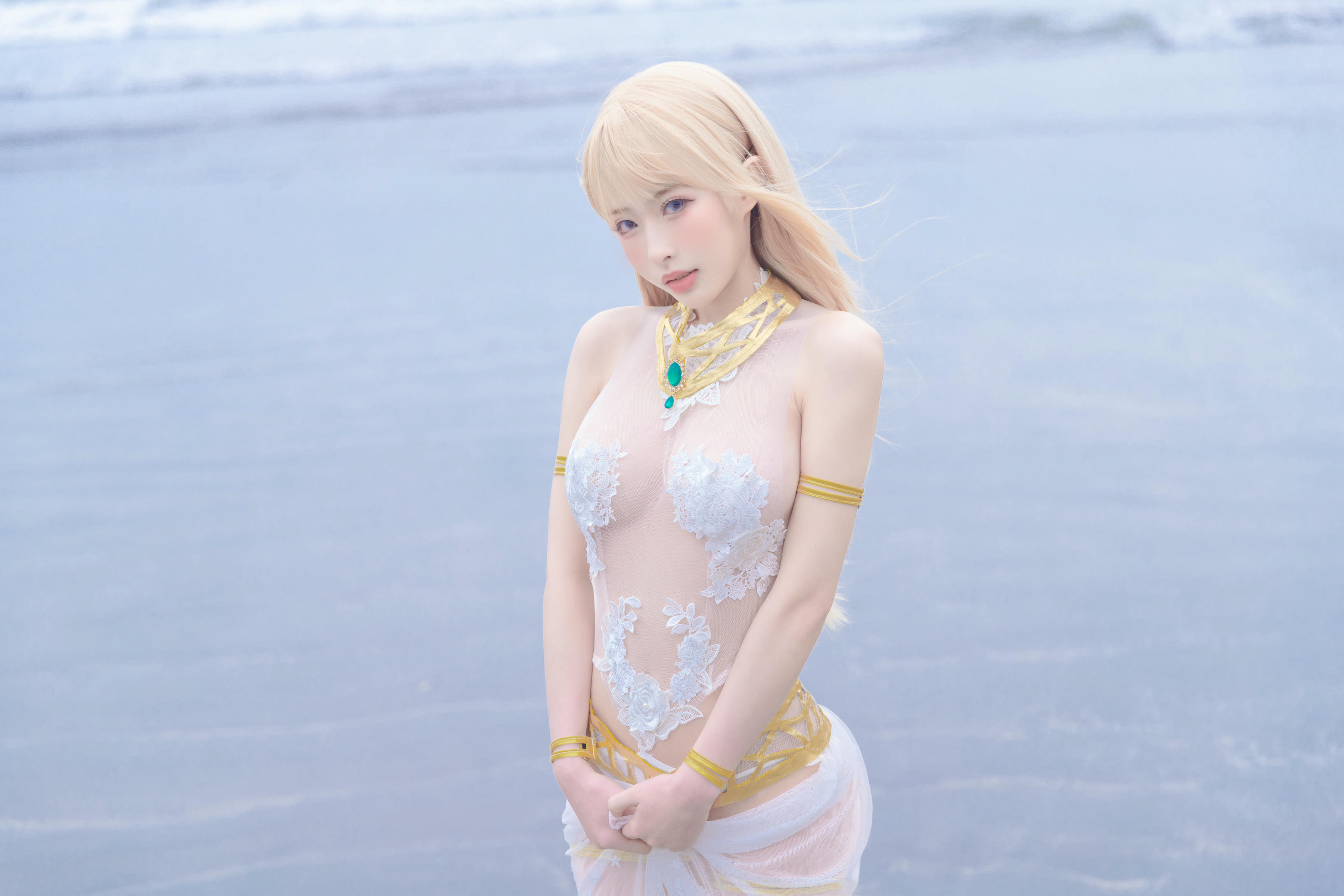 清水由乃 NO.023 玛丽萝丝 白色泳衣 [33P-355MB]_第1集