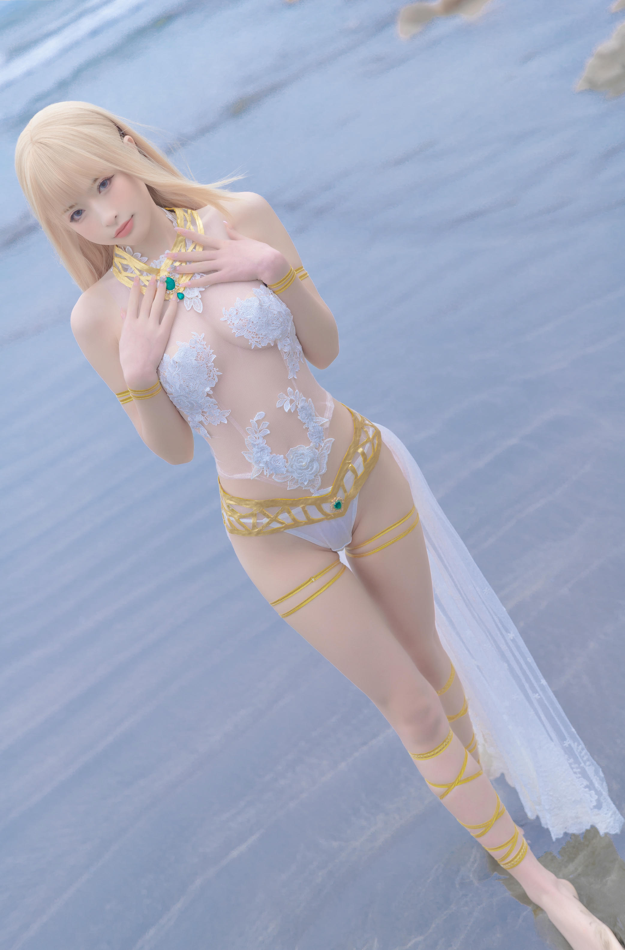 清水由乃 NO.023 玛丽萝丝 白色泳衣 [33P-355MB]_第1集