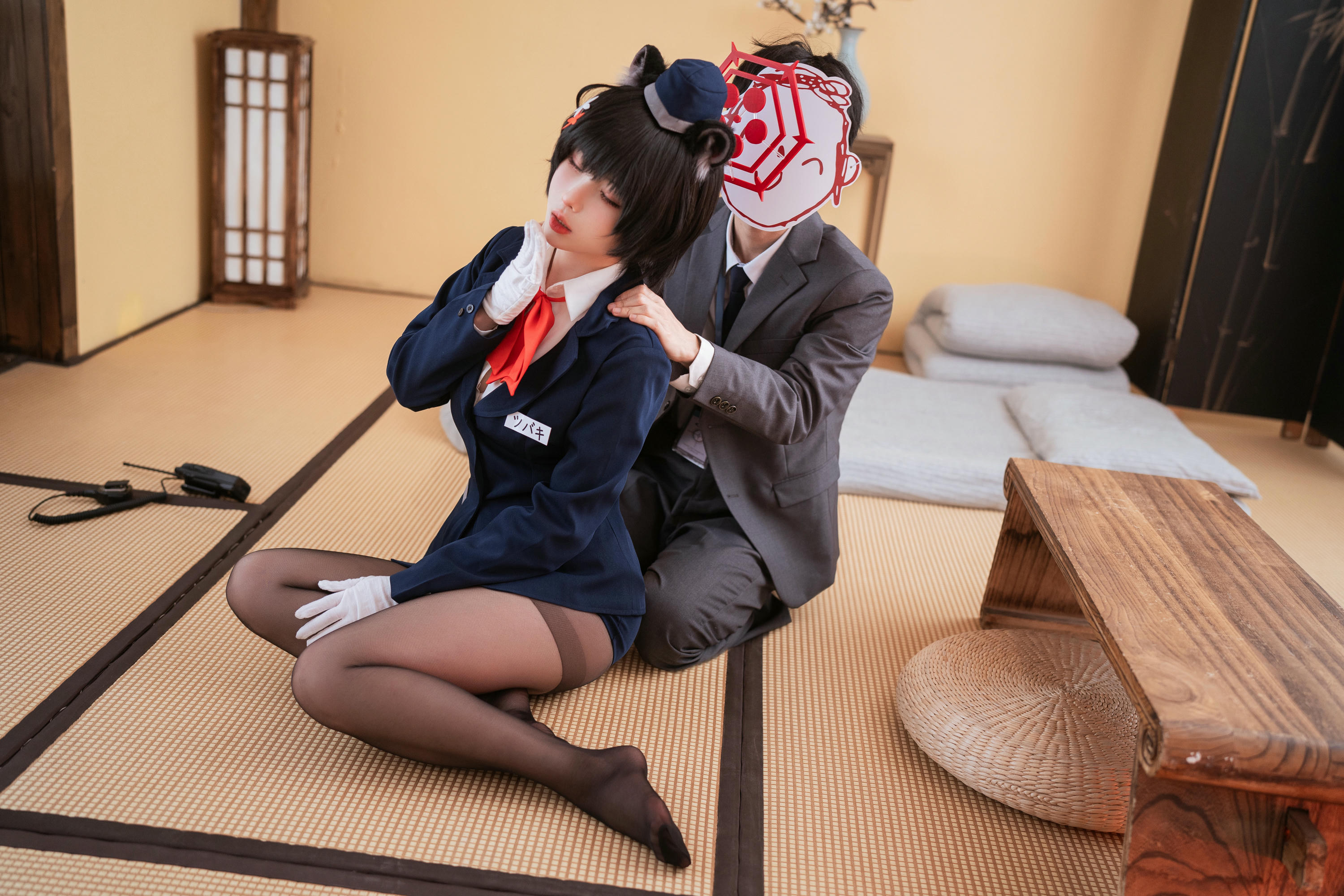 rioko凉凉子 NO.133 蔚蓝档案椿导游 [62P12V 1GB]_第1集