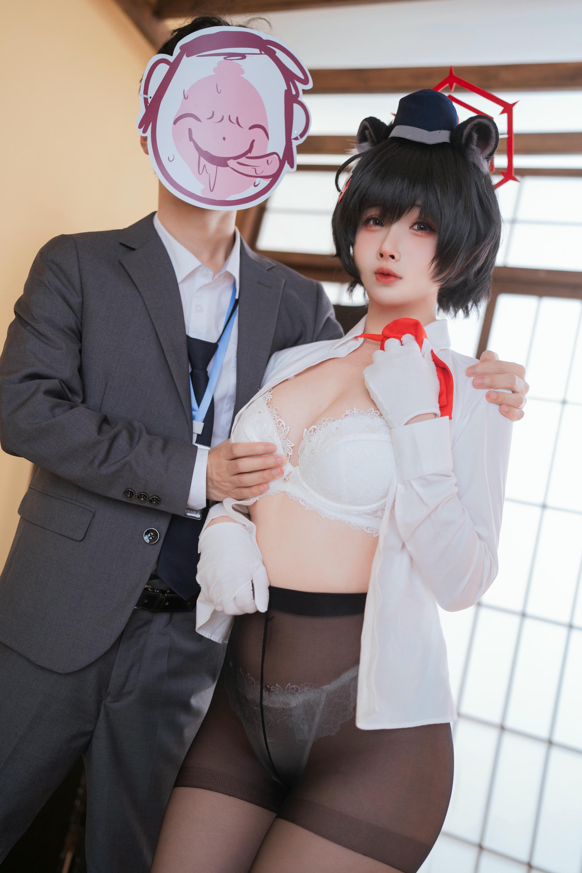 rioko凉凉子 NO.133 蔚蓝档案椿导游 [62P12V 1GB]_第2集